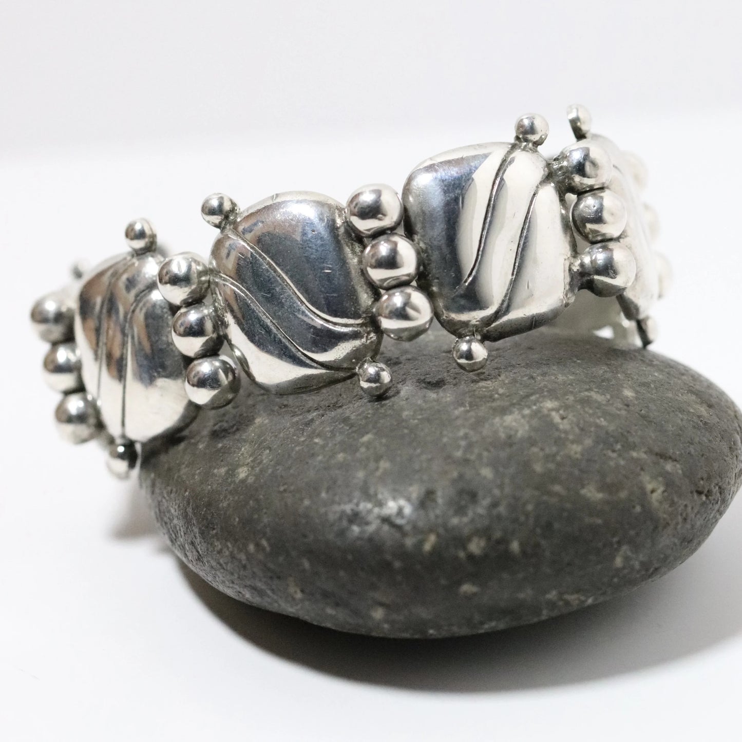 SOLD OUT: Vintage William Spratling Jewelry | Pillow Bracelet Mexico Silver 1940s - Carmel Fine Silver Jewelry
