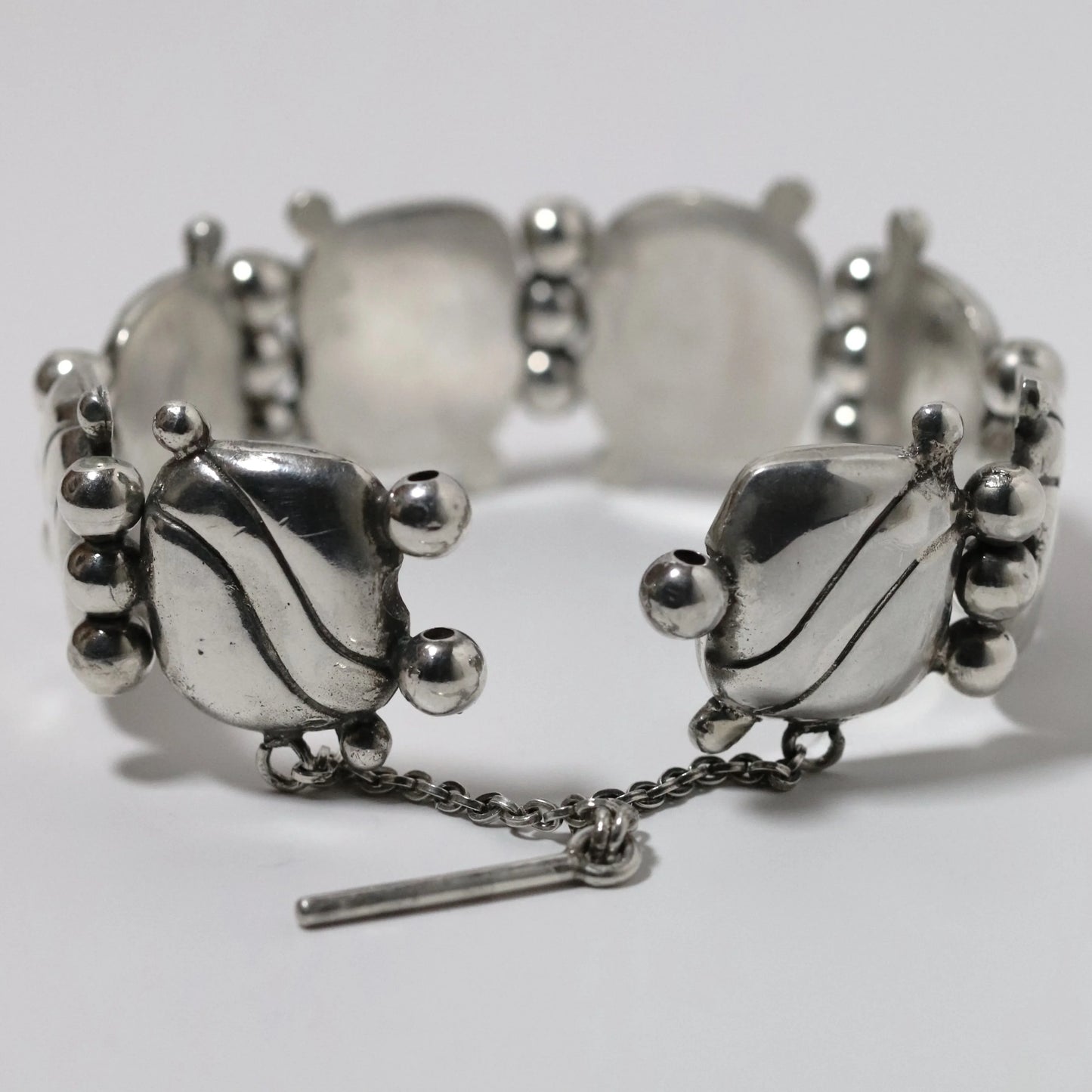 SOLD OUT: Vintage William Spratling Jewelry | Pillow Bracelet Mexico Silver 1940s - Carmel Fine Silver Jewelry