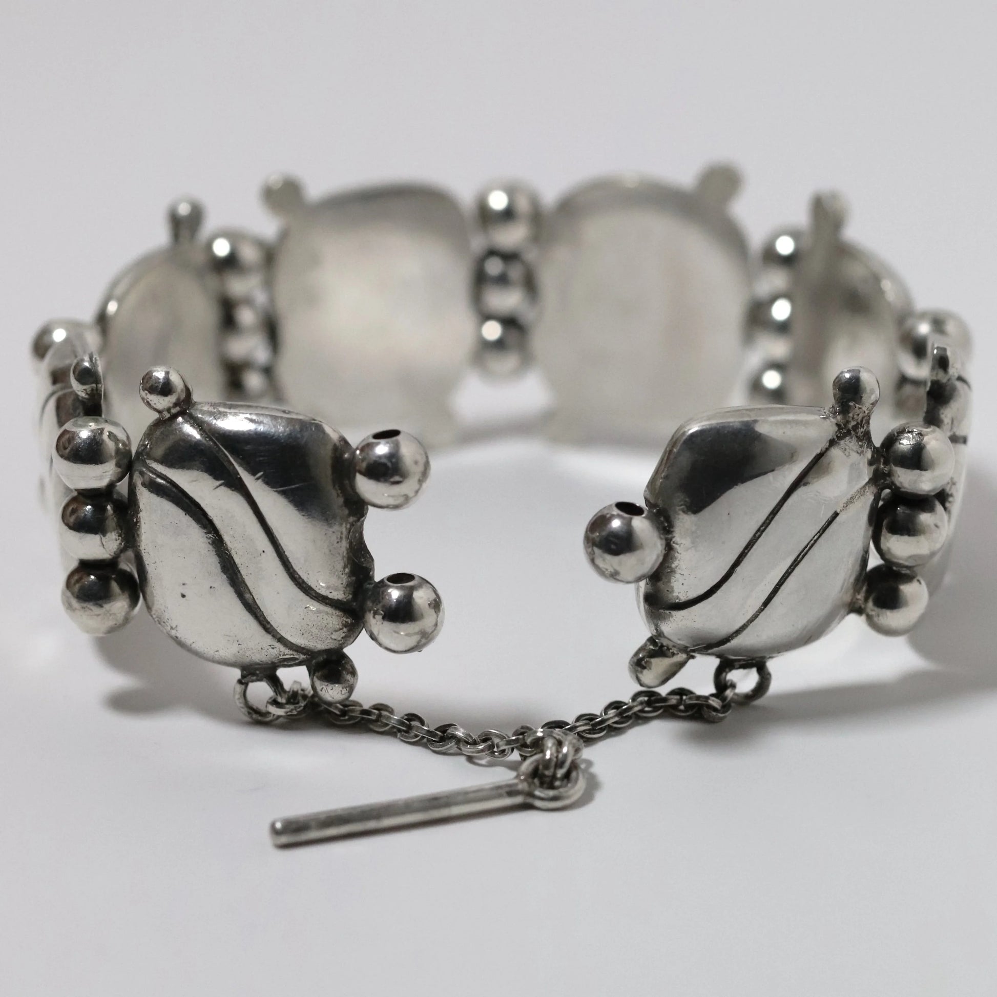 SOLD OUT: Vintage William Spratling Jewelry | Pillow Bracelet Mexico Silver 1940s - Carmel Fine Silver Jewelry