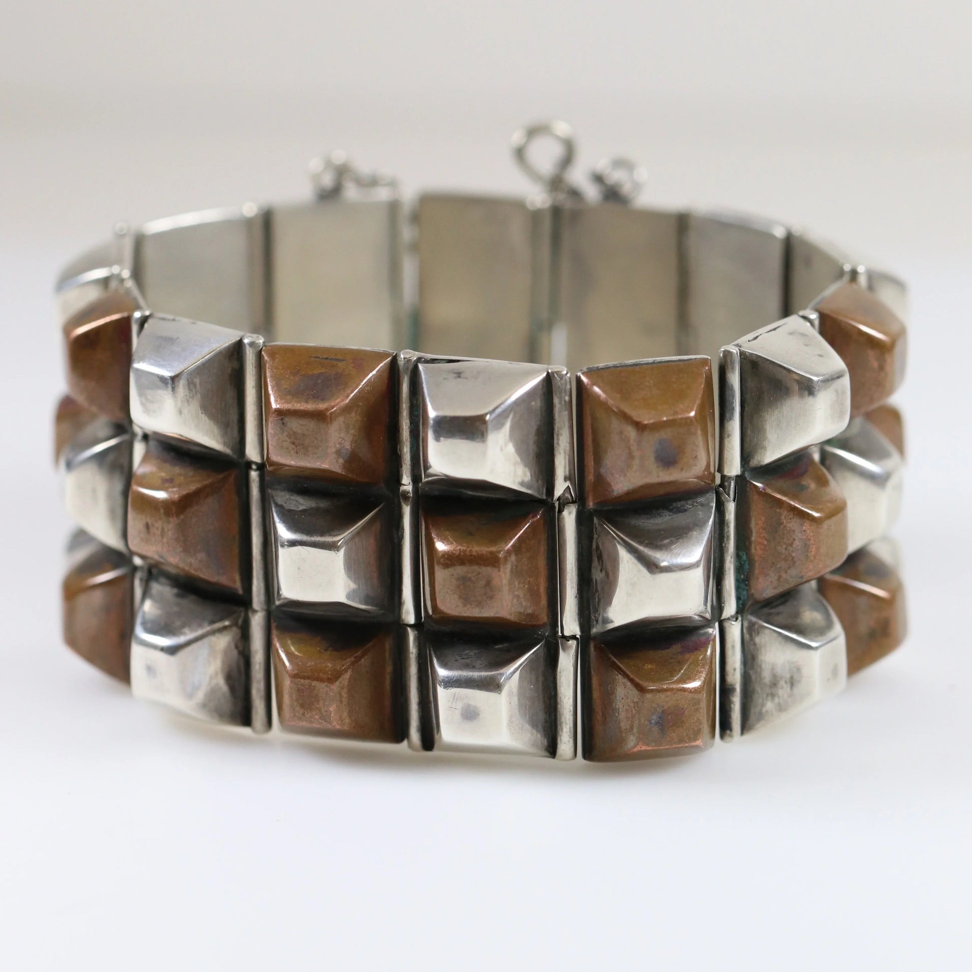 SOLD OUT: Vintage William Spratling Jewelry | Rare Copper and Silver Bracelet Mid-Century Taxco Mexico - Carmel Fine Silver Jewelry