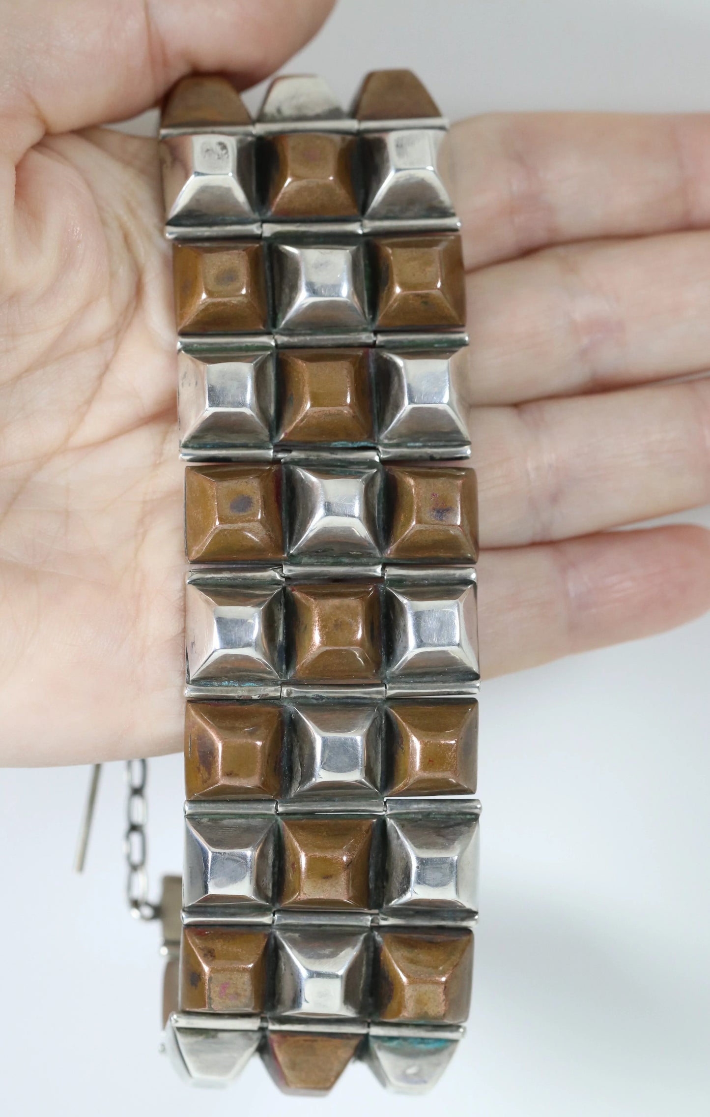 SOLD OUT: Vintage William Spratling Jewelry | Rare Copper and Silver Bracelet Mid-Century Taxco Mexico - Carmel Fine Silver Jewelry