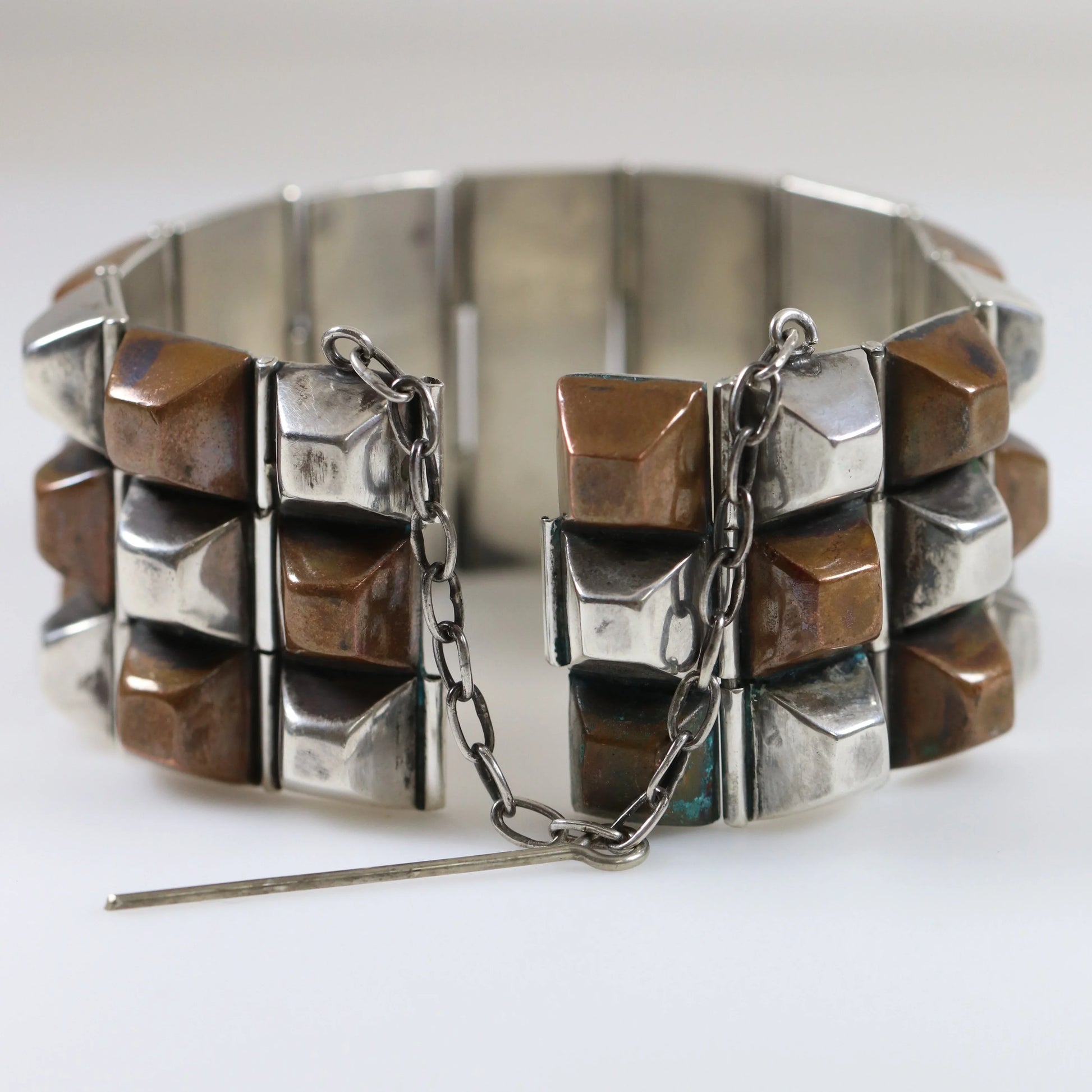 SOLD OUT: Vintage William Spratling Jewelry | Rare Copper and Silver Bracelet Mid-Century Taxco Mexico - Carmel Fine Silver Jewelry