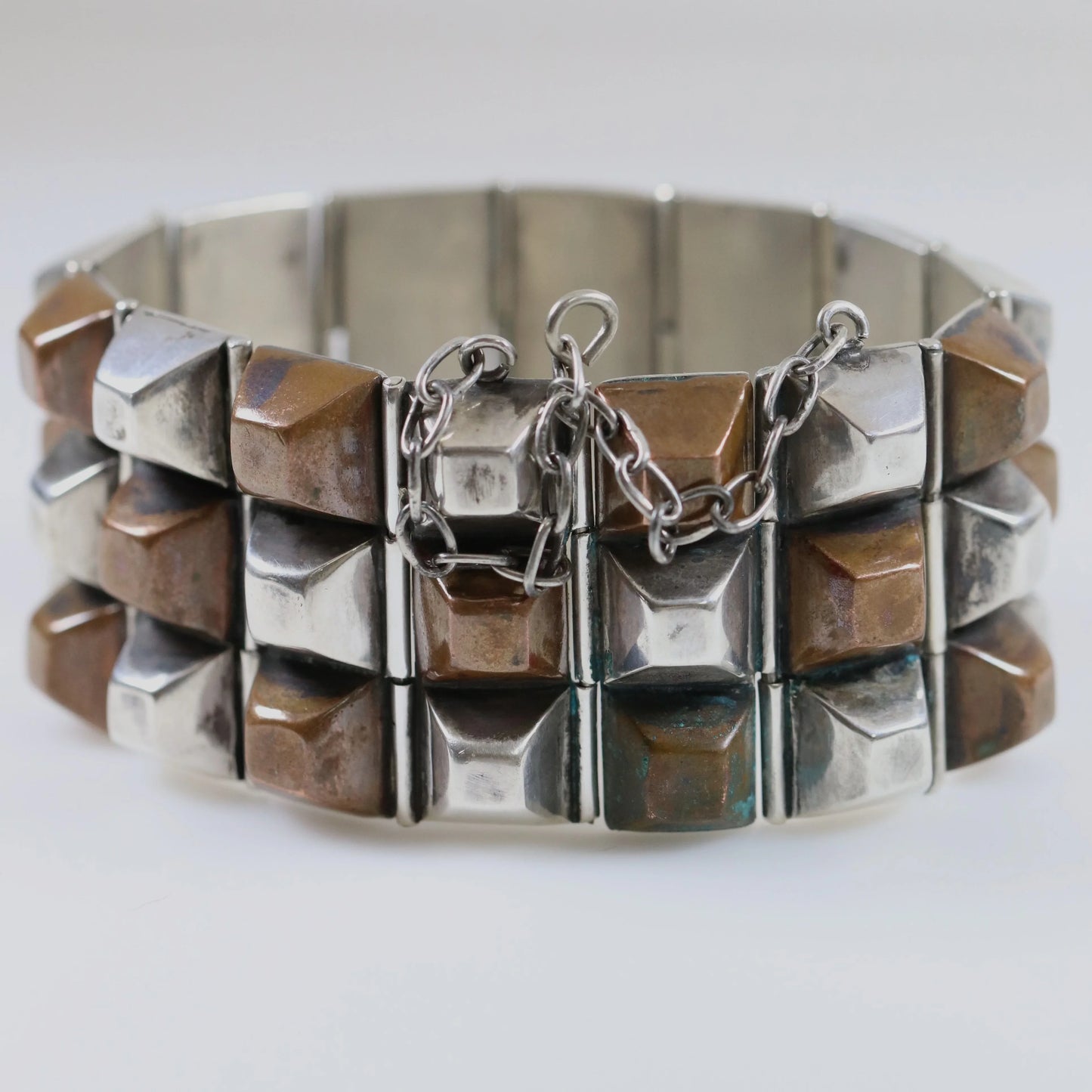 SOLD OUT: Vintage William Spratling Jewelry | Rare Copper and Silver Bracelet Mid-Century Taxco Mexico - Carmel Fine Silver Jewelry