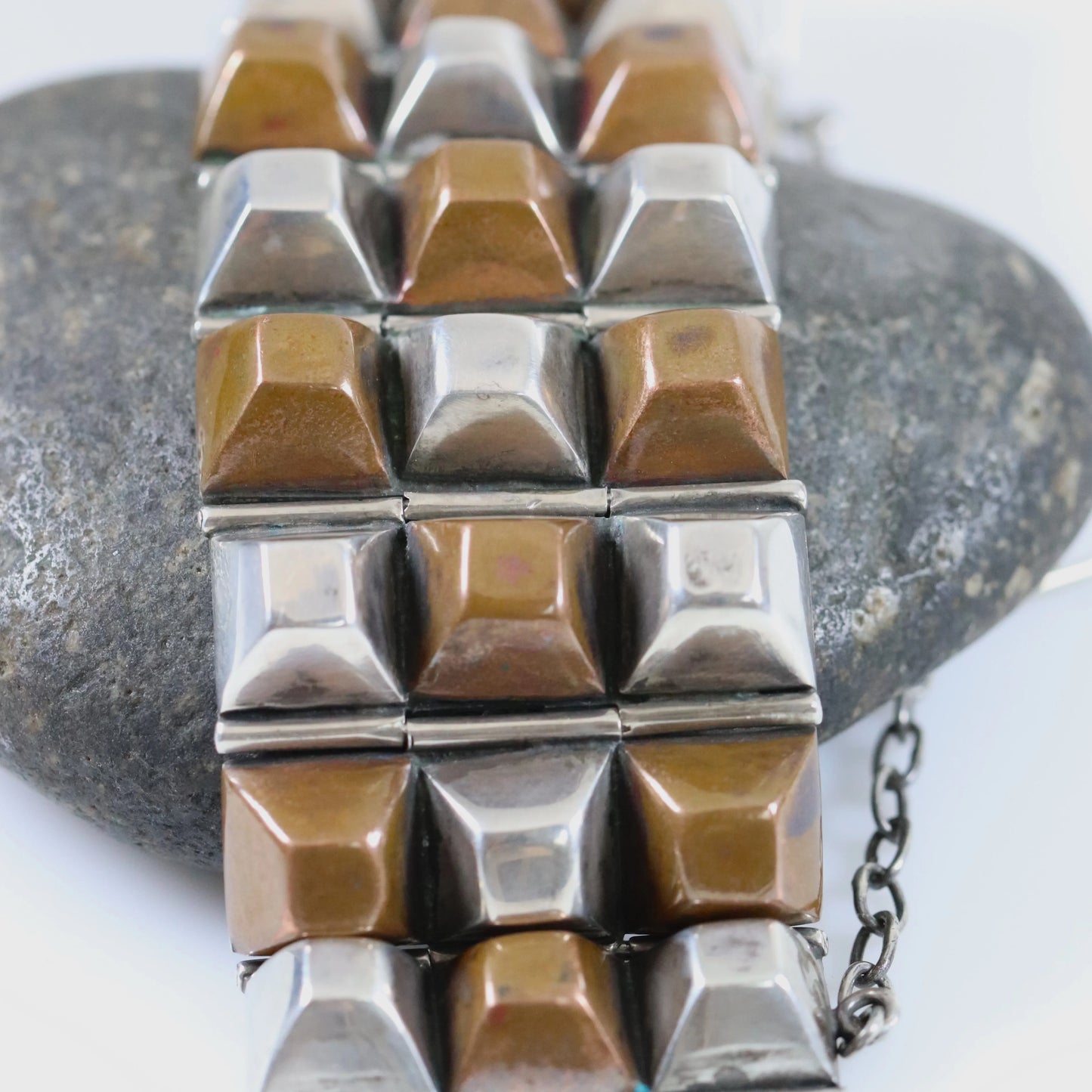 SOLD OUT: Vintage William Spratling Jewelry | Rare Copper and Silver Bracelet Mid-Century Taxco Mexico - Carmel Fine Silver Jewelry