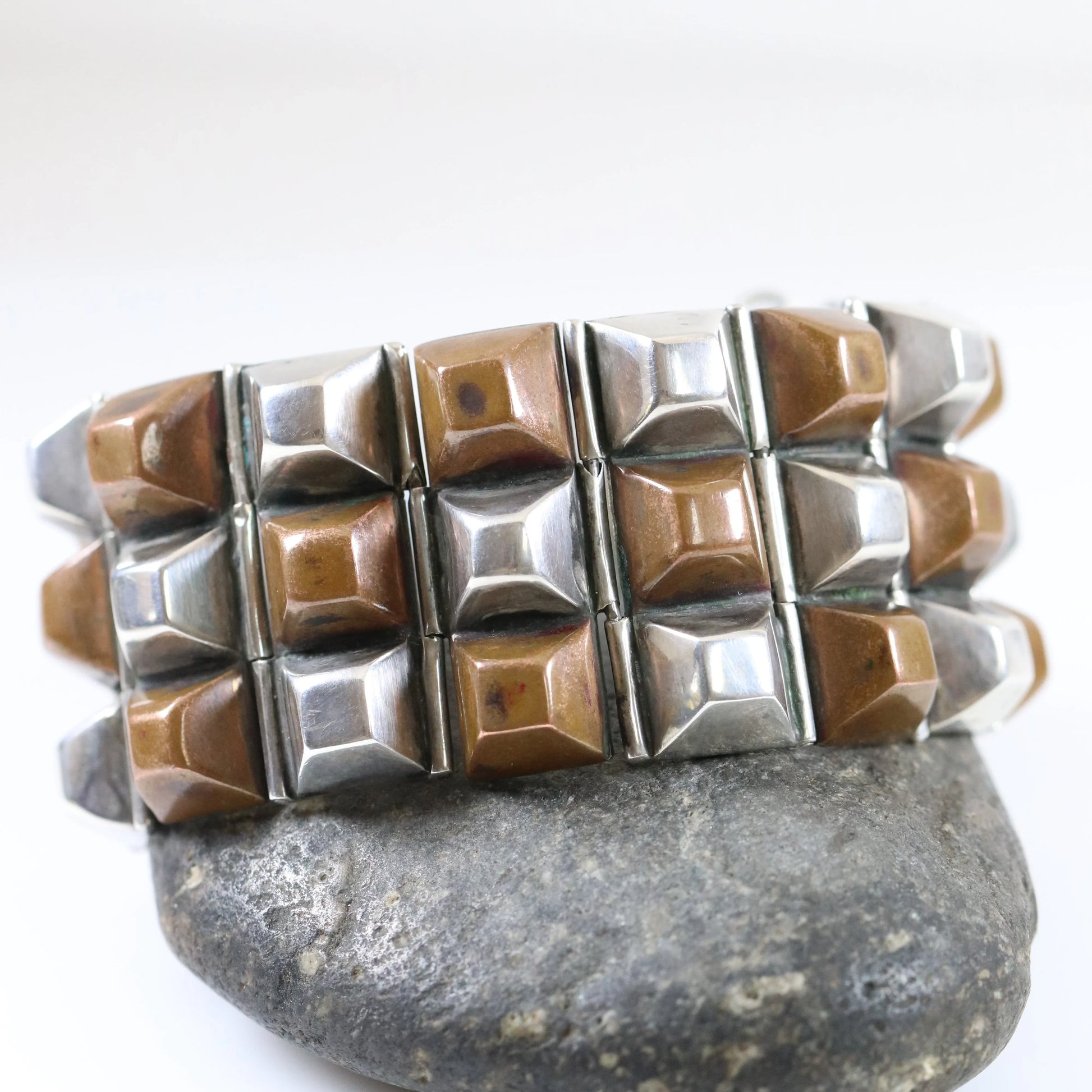 SOLD OUT: Vintage William Spratling Jewelry | Rare Copper and Silver Bracelet Mid-Century Taxco Mexico - Carmel Fine Silver Jewelry