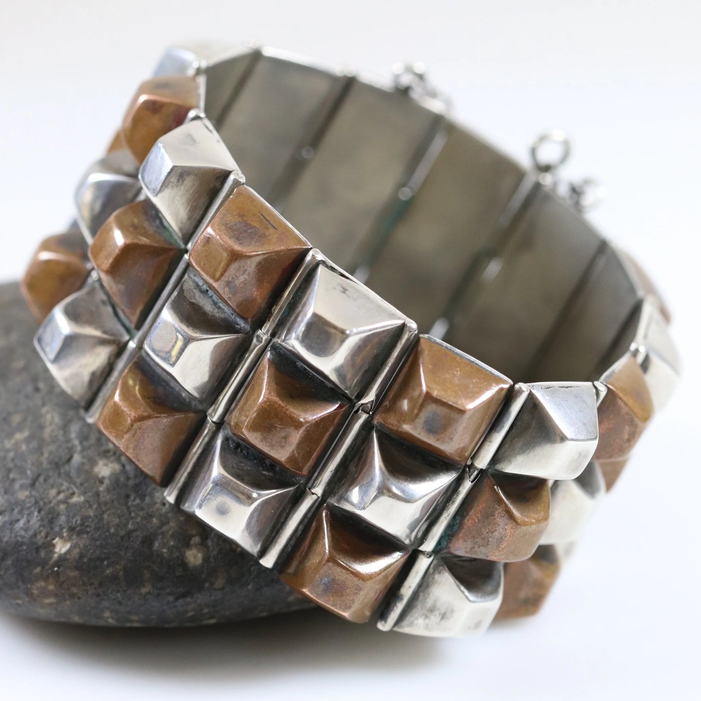 SOLD OUT: Vintage William Spratling Jewelry | Rare Copper and Silver Bracelet Mid-Century Taxco Mexico - Carmel Fine Silver Jewelry