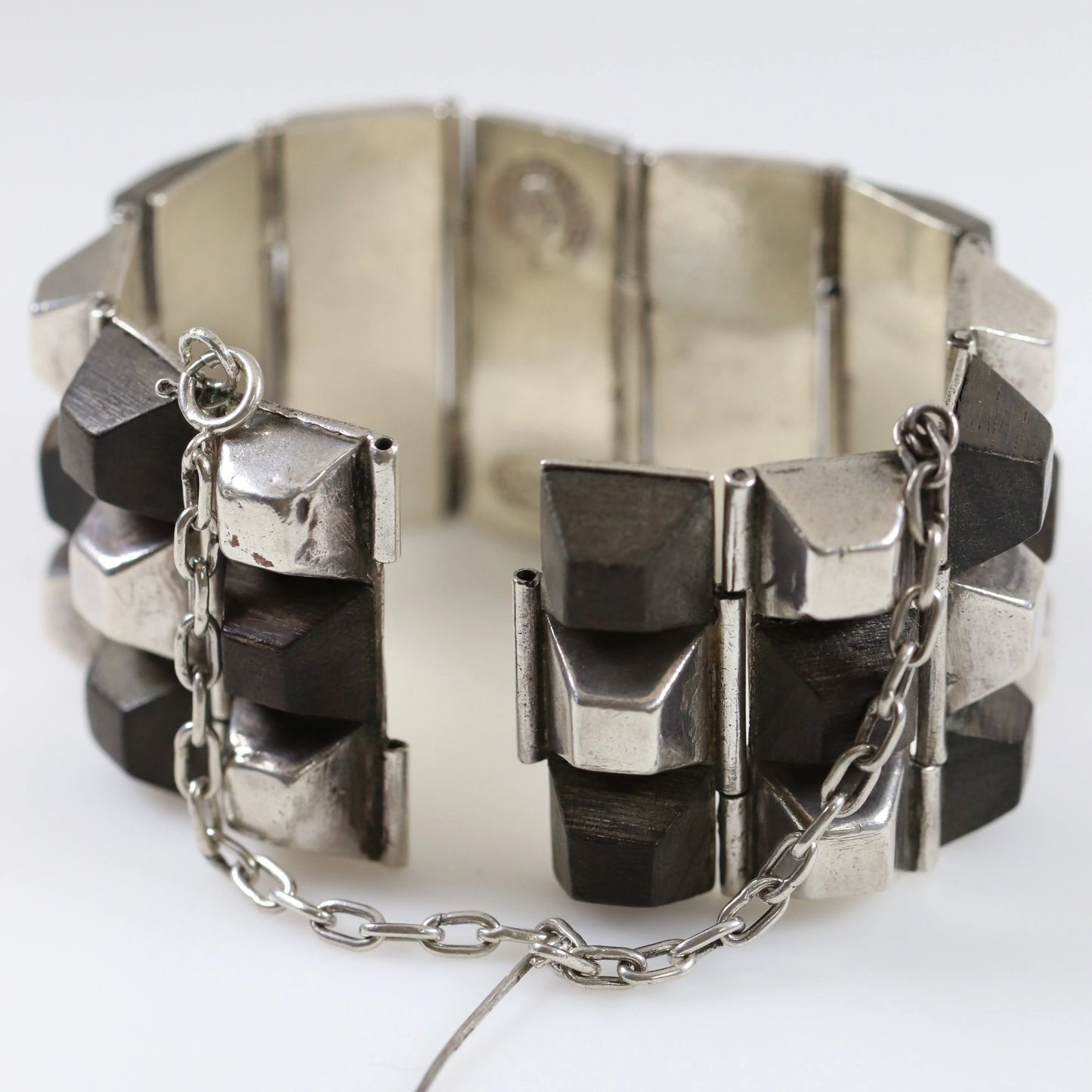 SOLD OUT: Vintage William Spratling Jewelry | Rare Ebony Bracelet in Sterling Silver Mid-Century Taxco Mexico - Carmel Fine Silver Jewelry