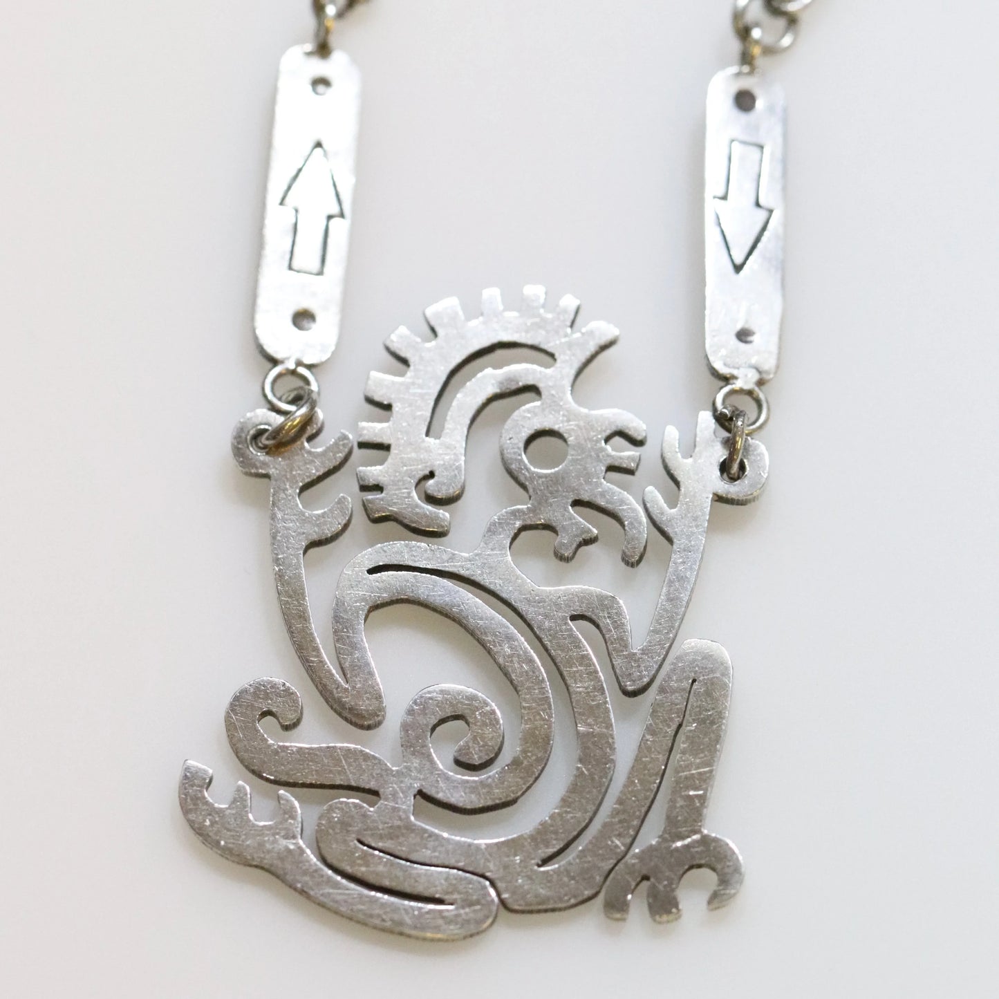 SOLD OUT: Vintage William Spratling Taxco Silver Mexican Jewelry | Early Aztec Monkey Necklace - Carmel Fine Silver Jewelry