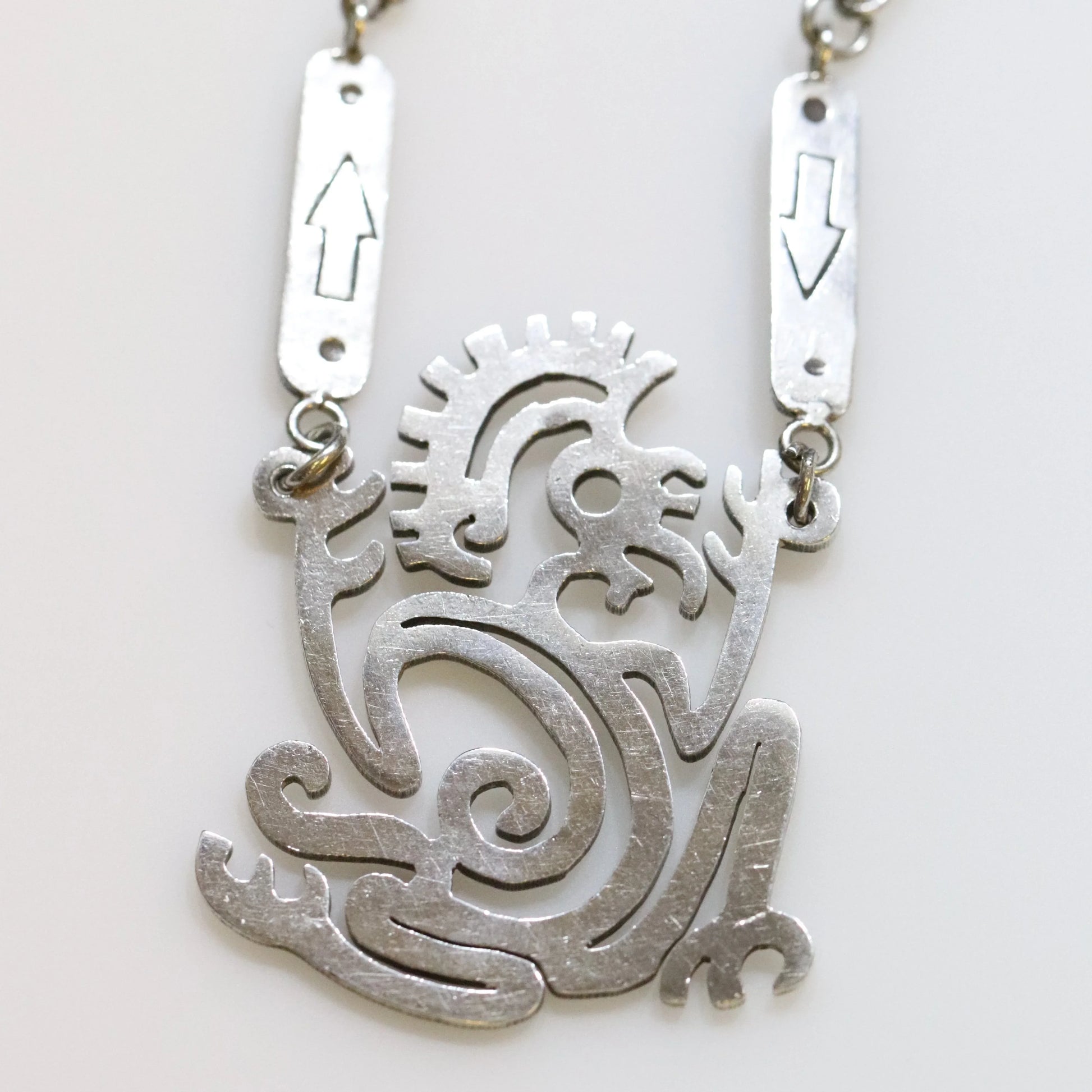 SOLD OUT: Vintage William Spratling Taxco Silver Mexican Jewelry | Early Aztec Monkey Necklace - Carmel Fine Silver Jewelry