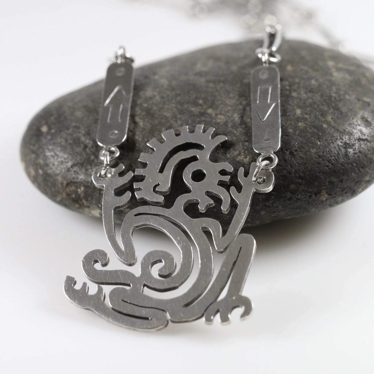 SOLD OUT: Vintage William Spratling Taxco Silver Mexican Jewelry | Early Aztec Monkey Necklace - Carmel Fine Silver Jewelry