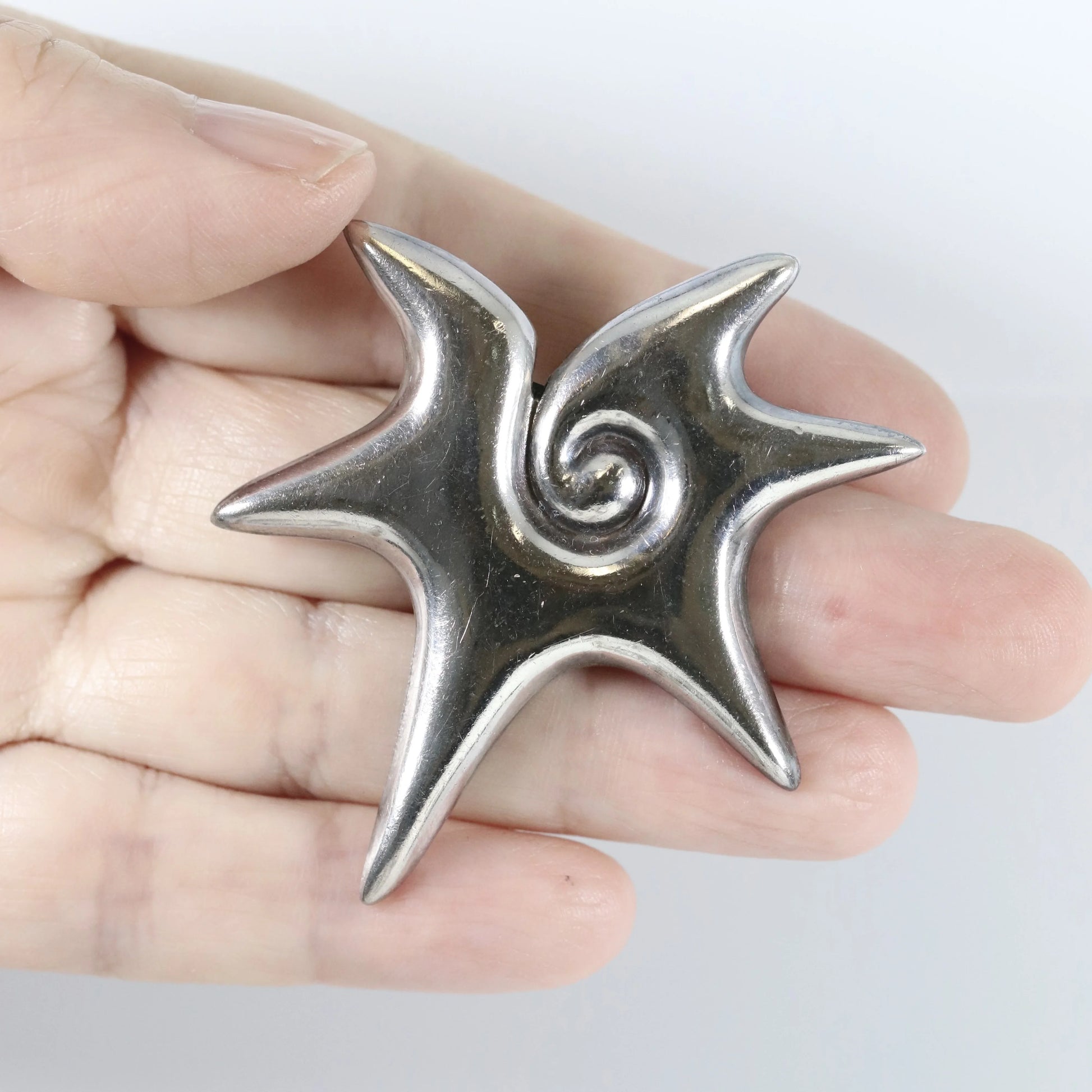 SOLD OUT: Vintage William Spratling Taxco Silver Mexican Jewelry | Mid-Century Conch Shell Brooch - Carmel Fine Silver Jewelry