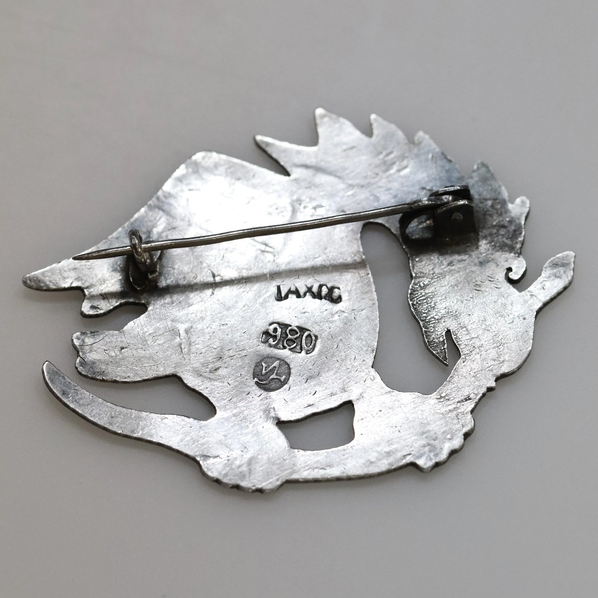 SOLD OUT: Vintage William Spratling Taxco Silver Mexican Jewelry | Mid-Century Modernish Eagle on Stem Brooch - Carmel Fine Silver Jewelry