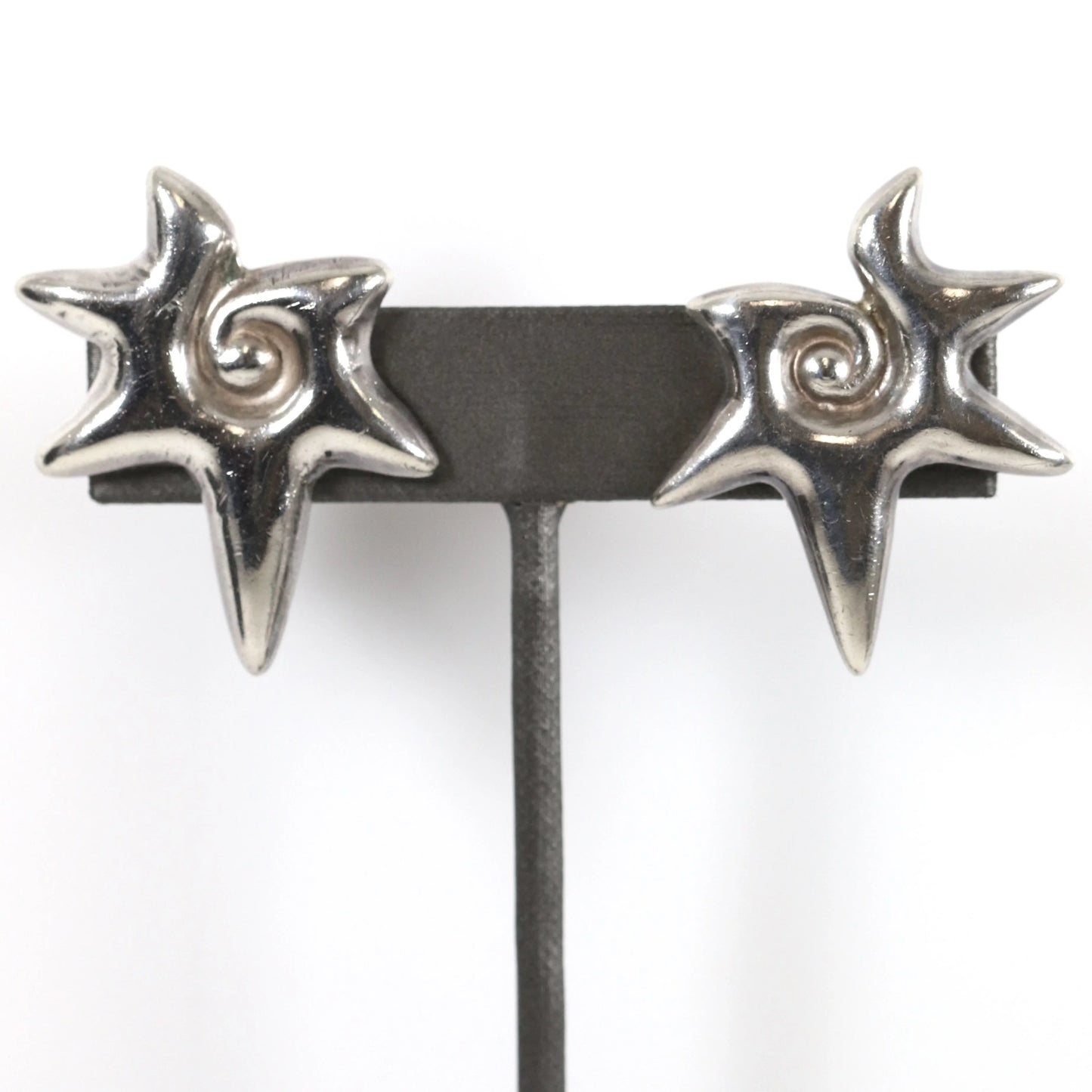 SOLD OUT: Vintage William Spratling Taxco Silver Mexican Jewelry | Mid-Century Modernist Conch Earrings - Carmel Fine Silver Jewelry