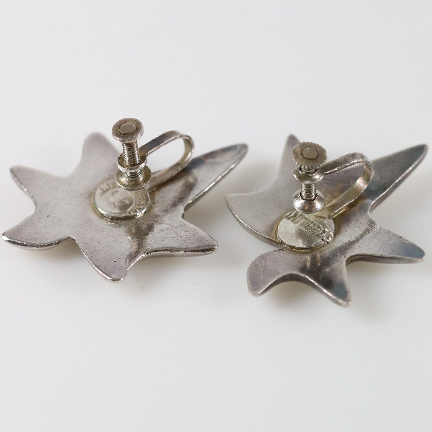 SOLD OUT: Vintage William Spratling Taxco Silver Mexican Jewelry | Mid-Century Modernist Conch Earrings - Carmel Fine Silver Jewelry
