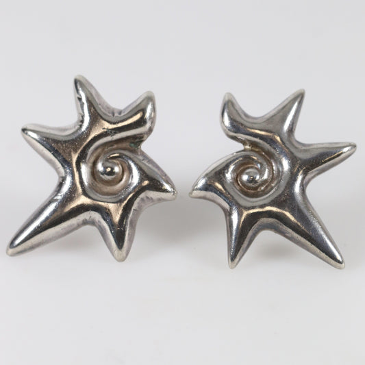 SOLD OUT: Vintage William Spratling Taxco Silver Mexican Jewelry | Mid-Century Modernist Conch Earrings - Carmel FSJ