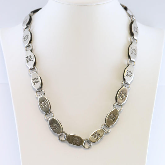 SOLD OUT: Vintage William Spratling Taxco Silver Mexican Jewelry | Rare 980 Sun Link Necklace - Carmel FSJ