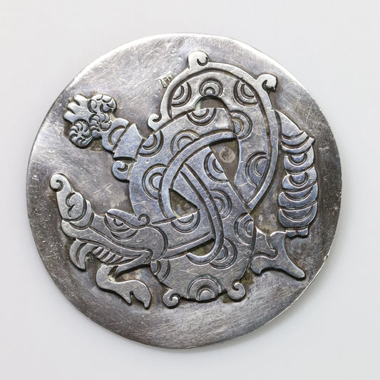 SOLD OUT: William Spratling Brooch | Taxco Quetzalcoatl Plumed Serpent Pin | Vintage 980 Sterling Silver Mexico - Carmel Fine Silver Jewelry