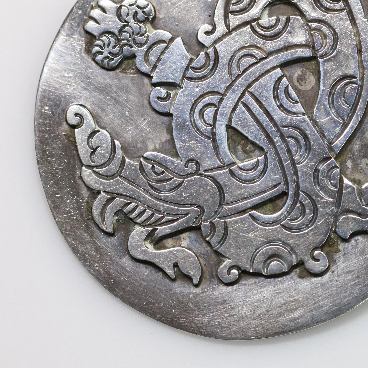 SOLD OUT: William Spratling Brooch | Taxco Quetzalcoatl Plumed Serpent Pin | Vintage 980 Sterling Silver Mexico - Carmel Fine Silver Jewelry