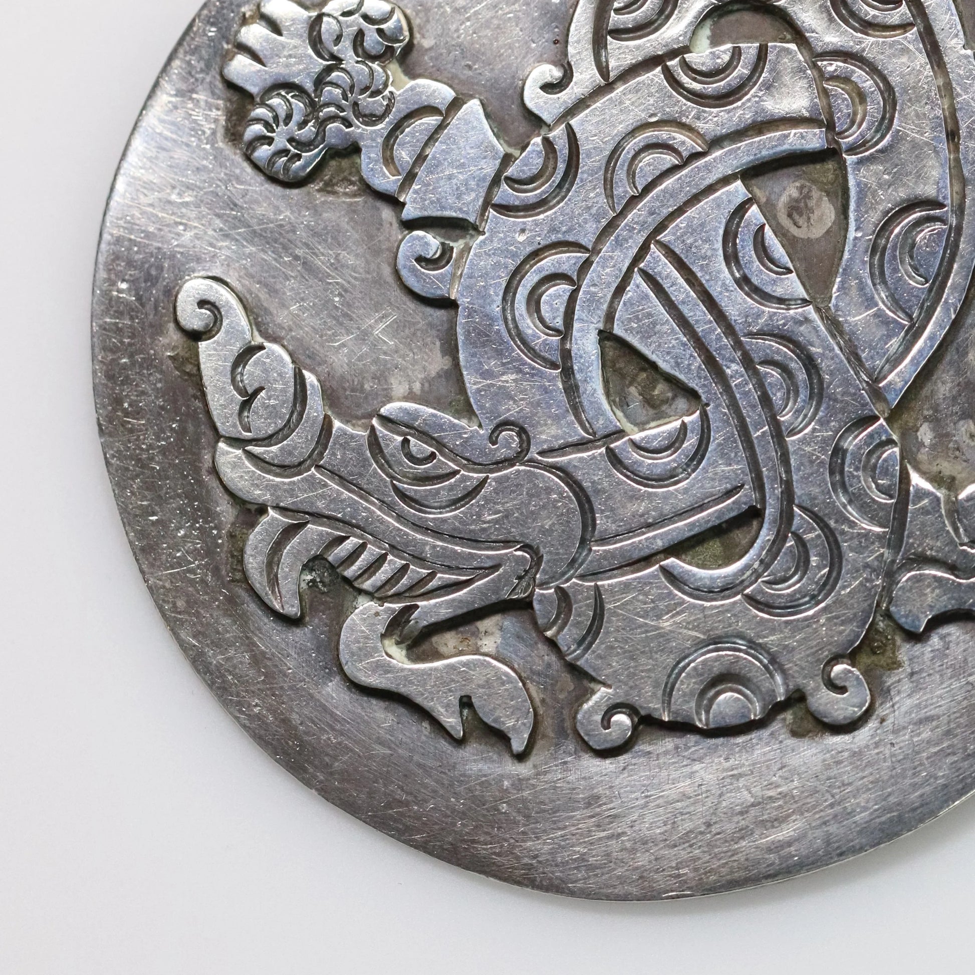 SOLD OUT: William Spratling Brooch | Taxco Quetzalcoatl Plumed Serpent Pin | Vintage 980 Sterling Silver Mexico - Carmel Fine Silver Jewelry