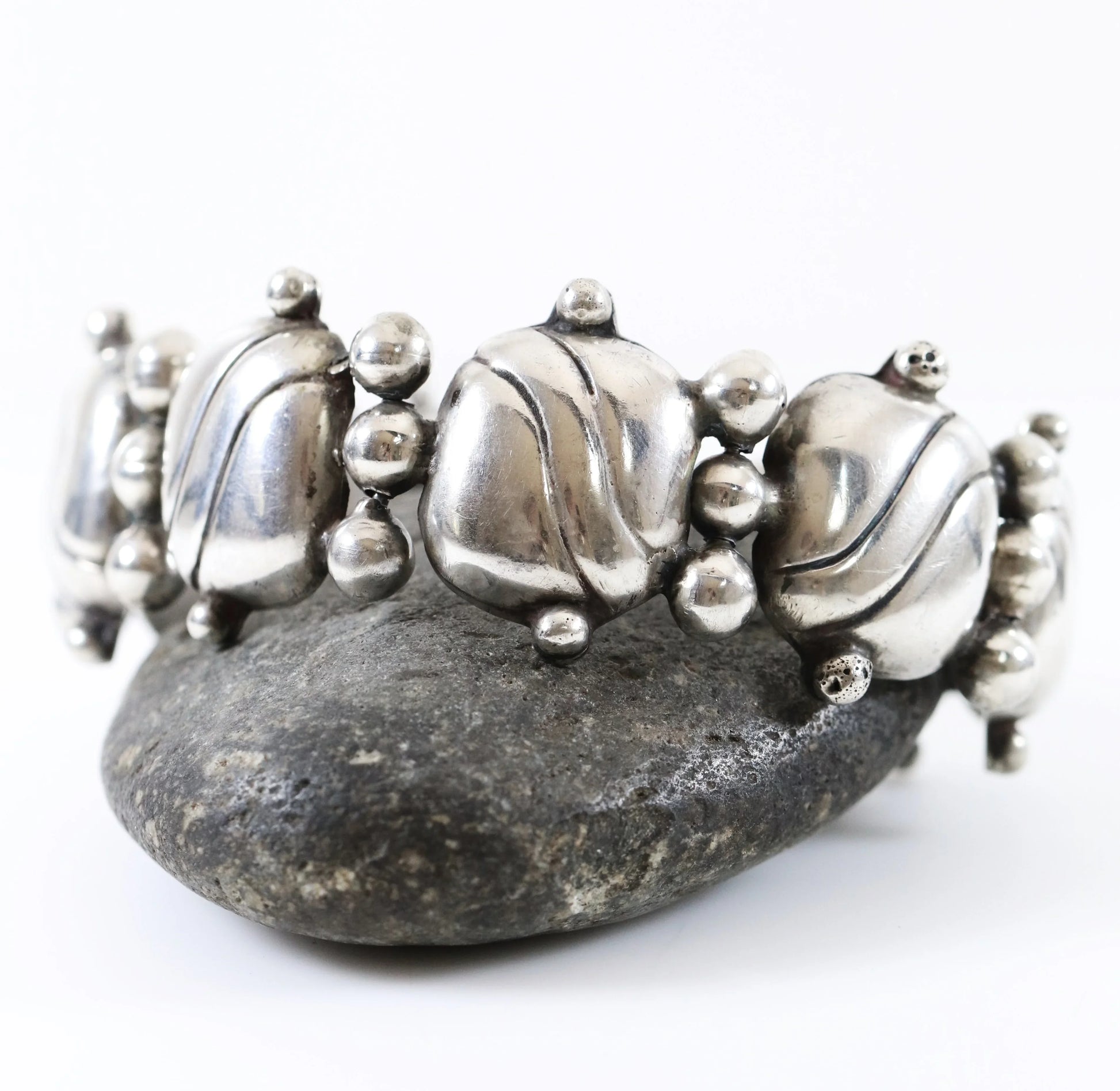 SOLD OUT: William Spratling Pillow Bracelet | Vintage Sterling Silver | First Design Period Taxco - Carmel Fine Silver Jewelry