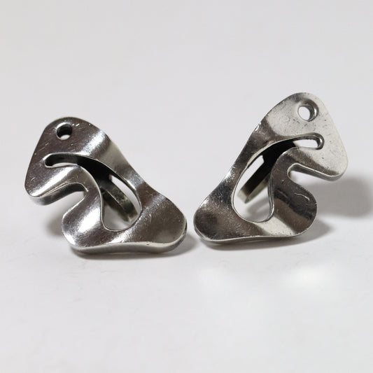 STOCK: Vintage Salvador Teran Jewelry | Abstract Modernist Earrings 150 Mexico - Carmel FSJ