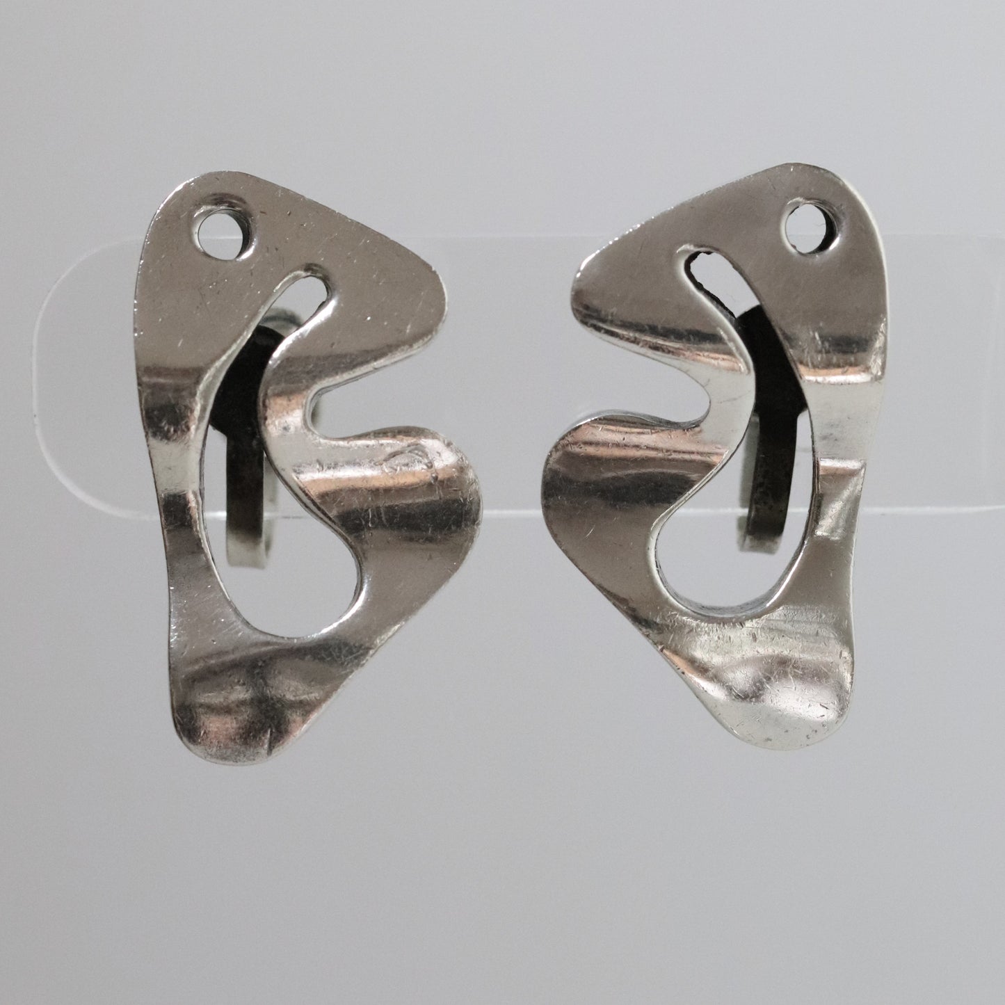 STOCK: Vintage Salvador Teran Jewelry | Abstract Modernist Earrings 150 Mexico - Carmel FSJ