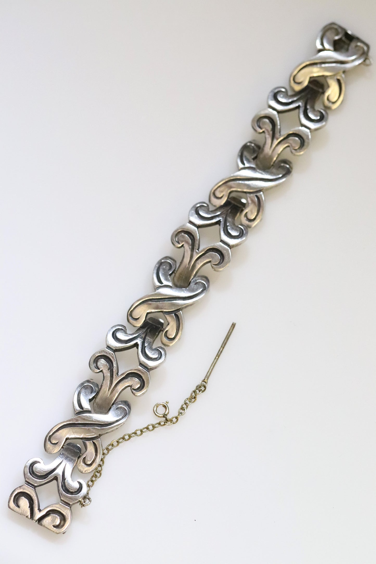 Taxco Fertility Panel Bracelet | Sterling Silver Vintage Jewelry | Mid-Century Taxco Mexico - Carmel FSJ