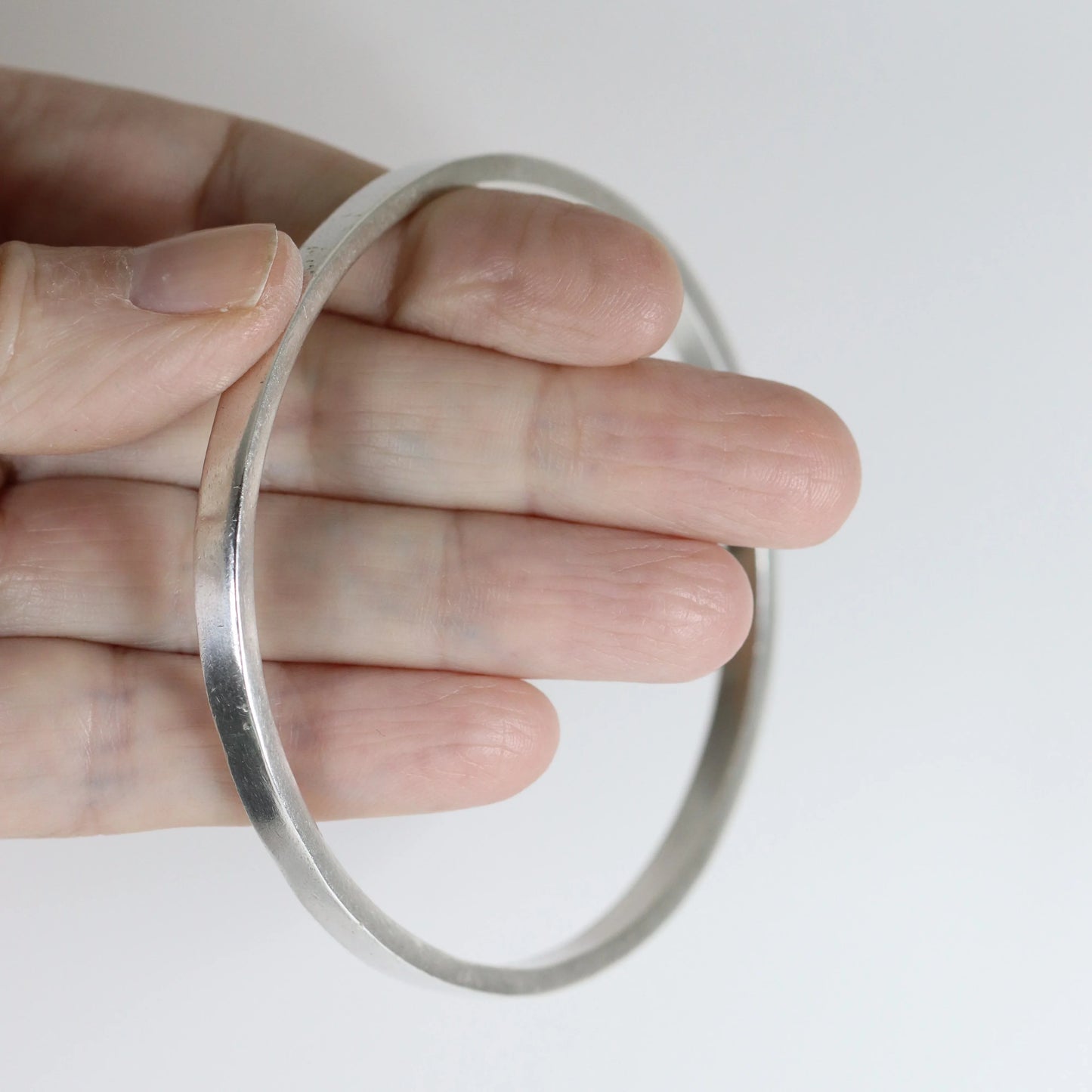 Vintage Antonio Pineda Jewelry | 970 Sterling Silver Bangle Bracelet Mexico - Carmel Fine Silver Jewelry