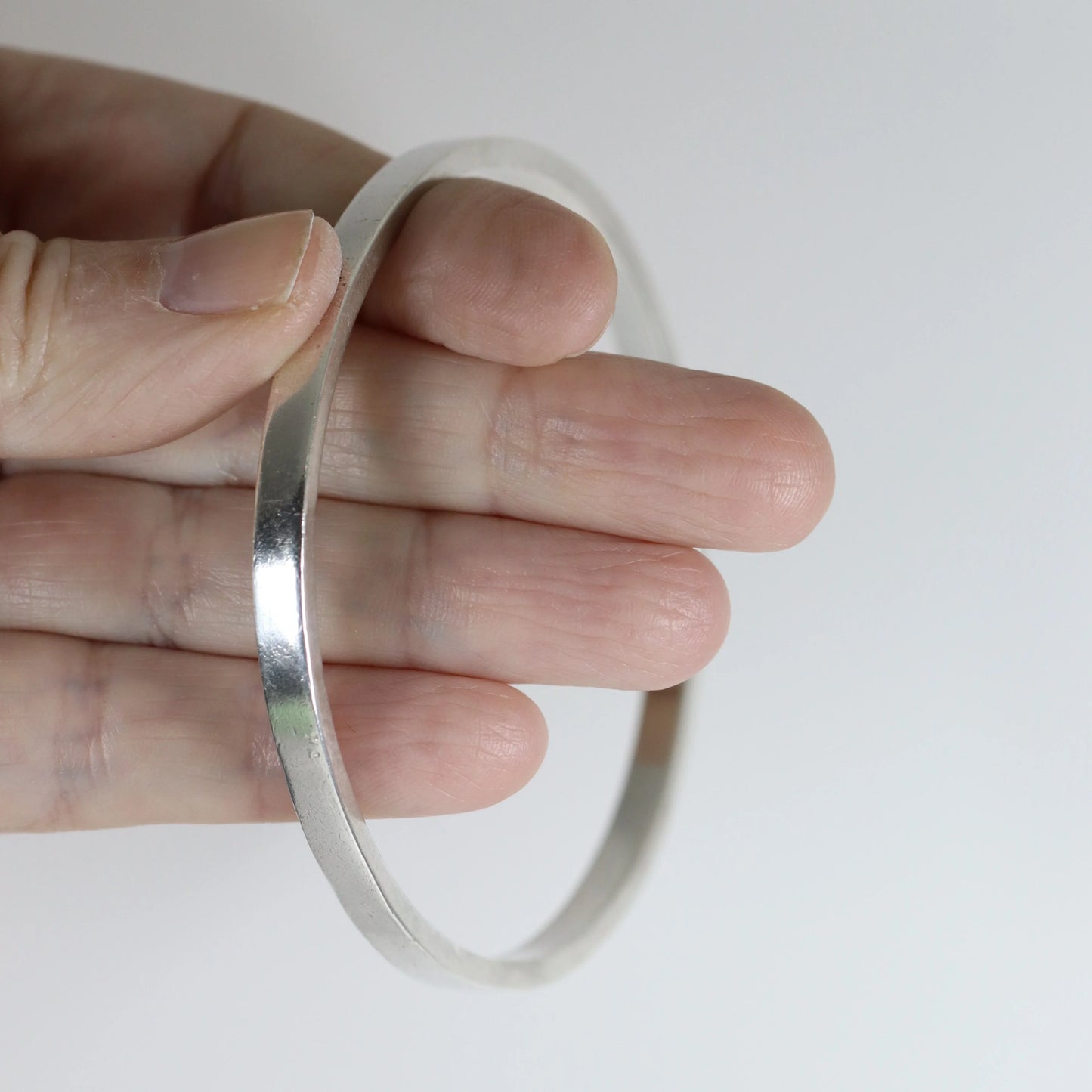 Vintage Antonio Pineda Jewelry | 970 Sterling Silver Bangle Bracelet Mexico - Carmel Fine Silver Jewelry