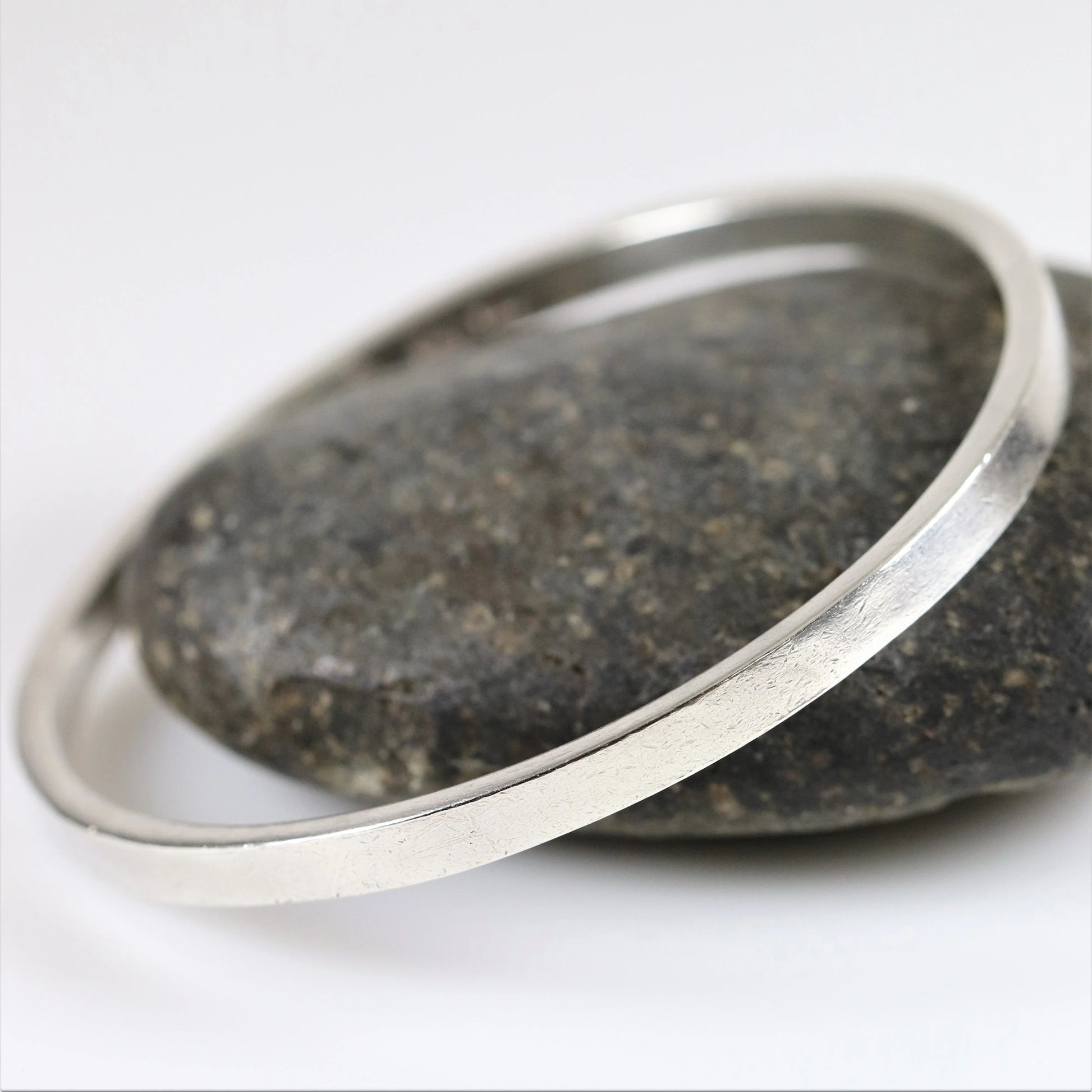 Vintage Antonio Pineda Jewelry | 970 Sterling Silver Bangle Bracelet Mexico - Carmel Fine Silver Jewelry