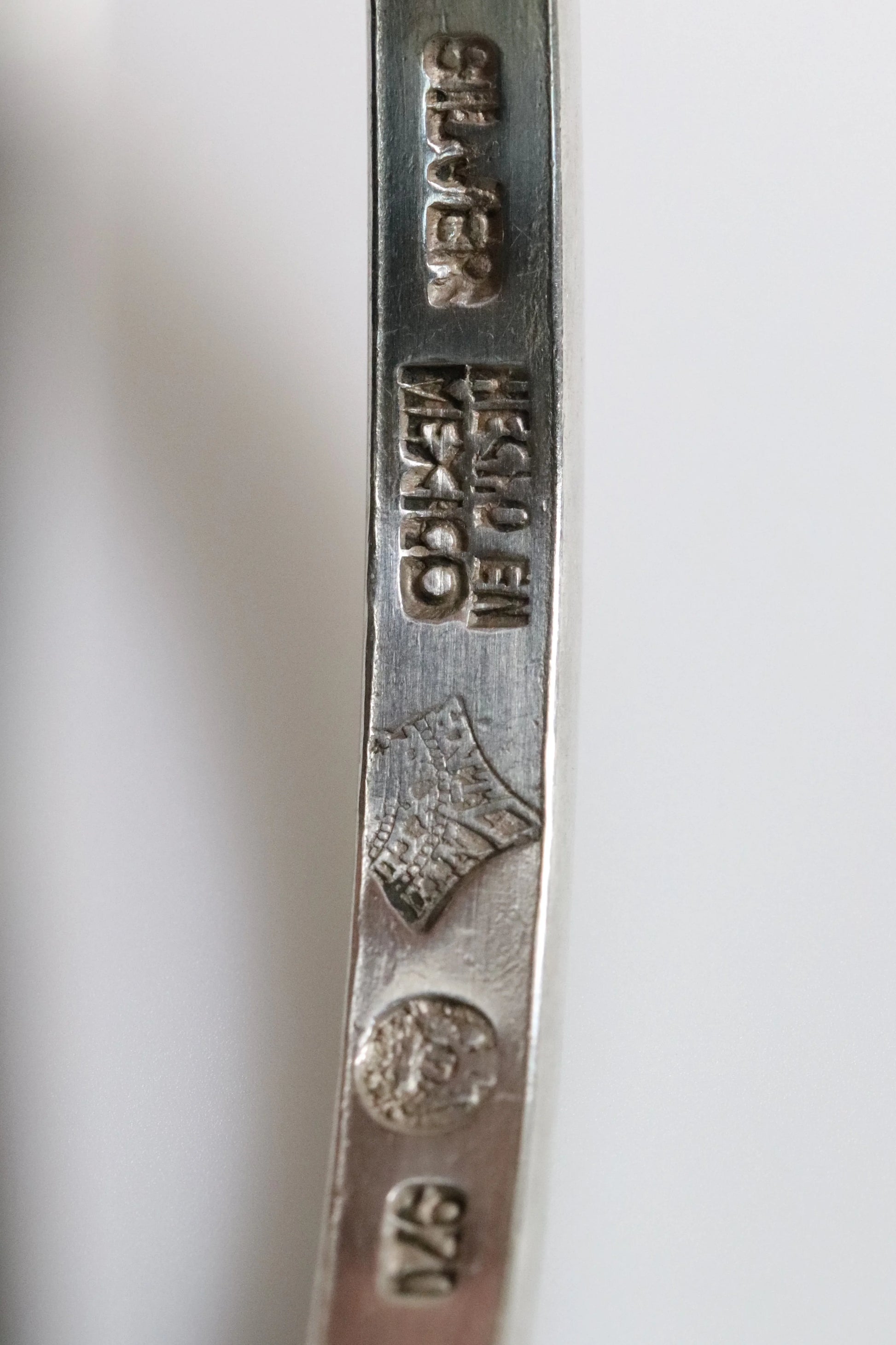 Vintage Antonio Pineda Jewelry | 970 Sterling Silver Bangle Bracelet Mexico - Carmel Fine Silver Jewelry