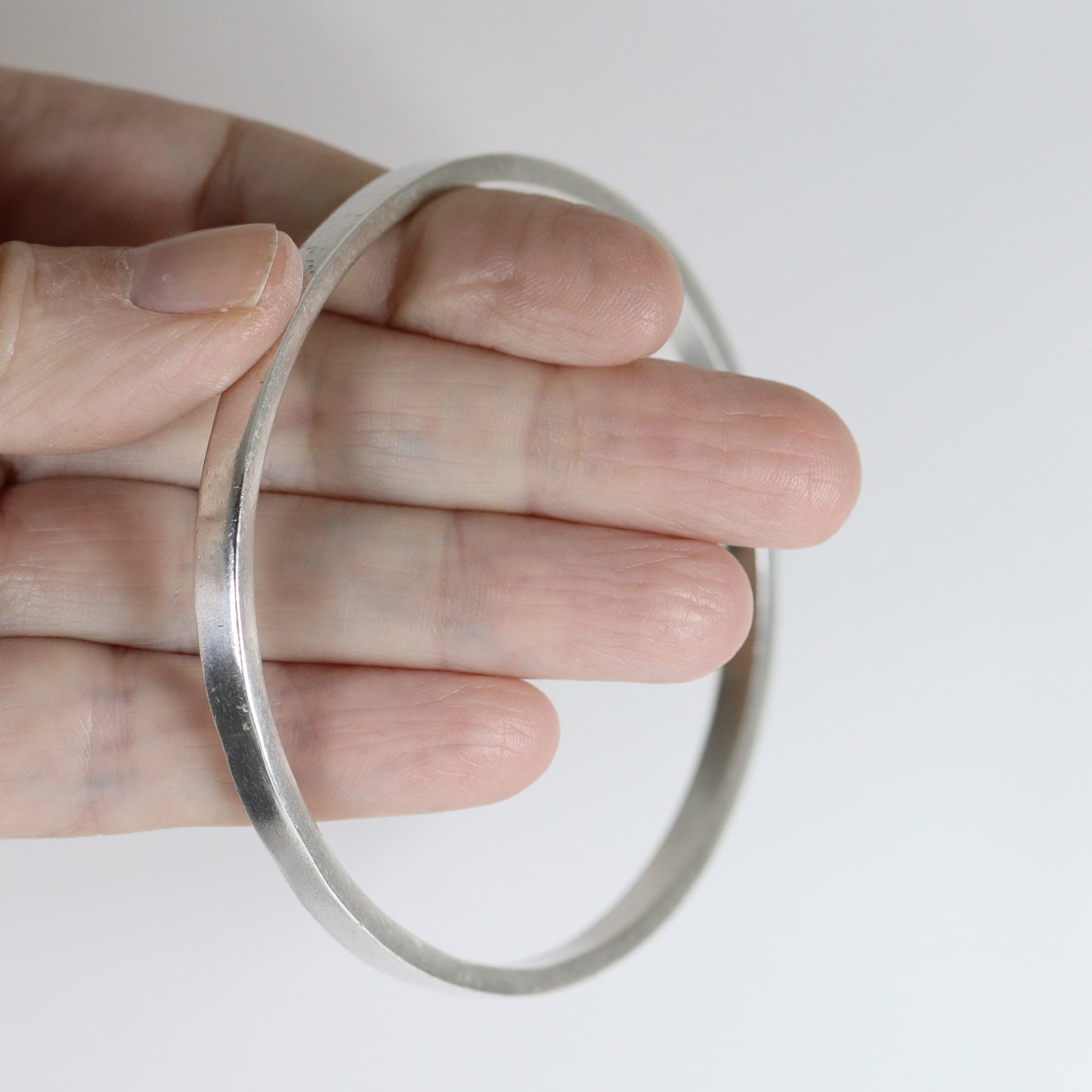 Vintage Antonio Pineda Jewelry | 970 Sterling Silver Bangle Bracelet Mexico