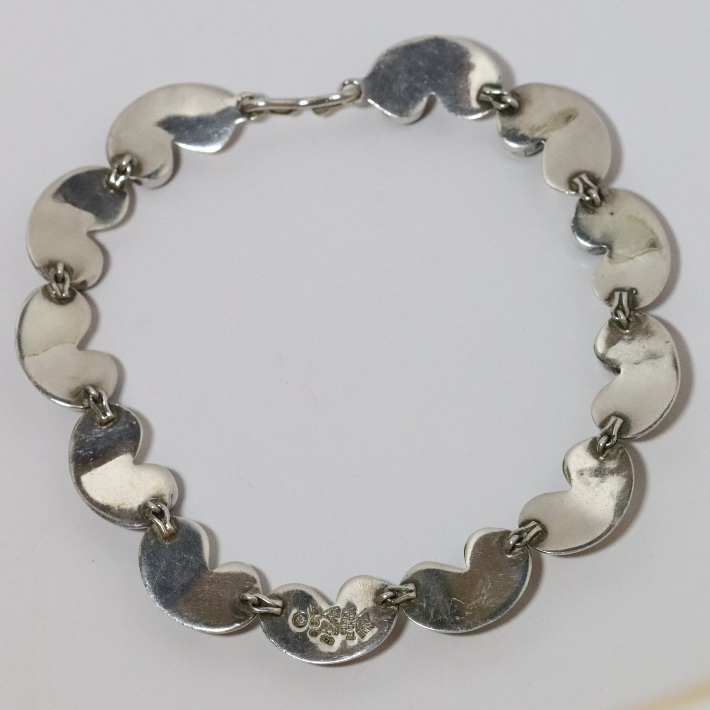 Vintage Antonio Pineda Jewelry | Chunky Modernist Onyx Necklace Taxco Mexico - Carmel Fine Silver Jewelry