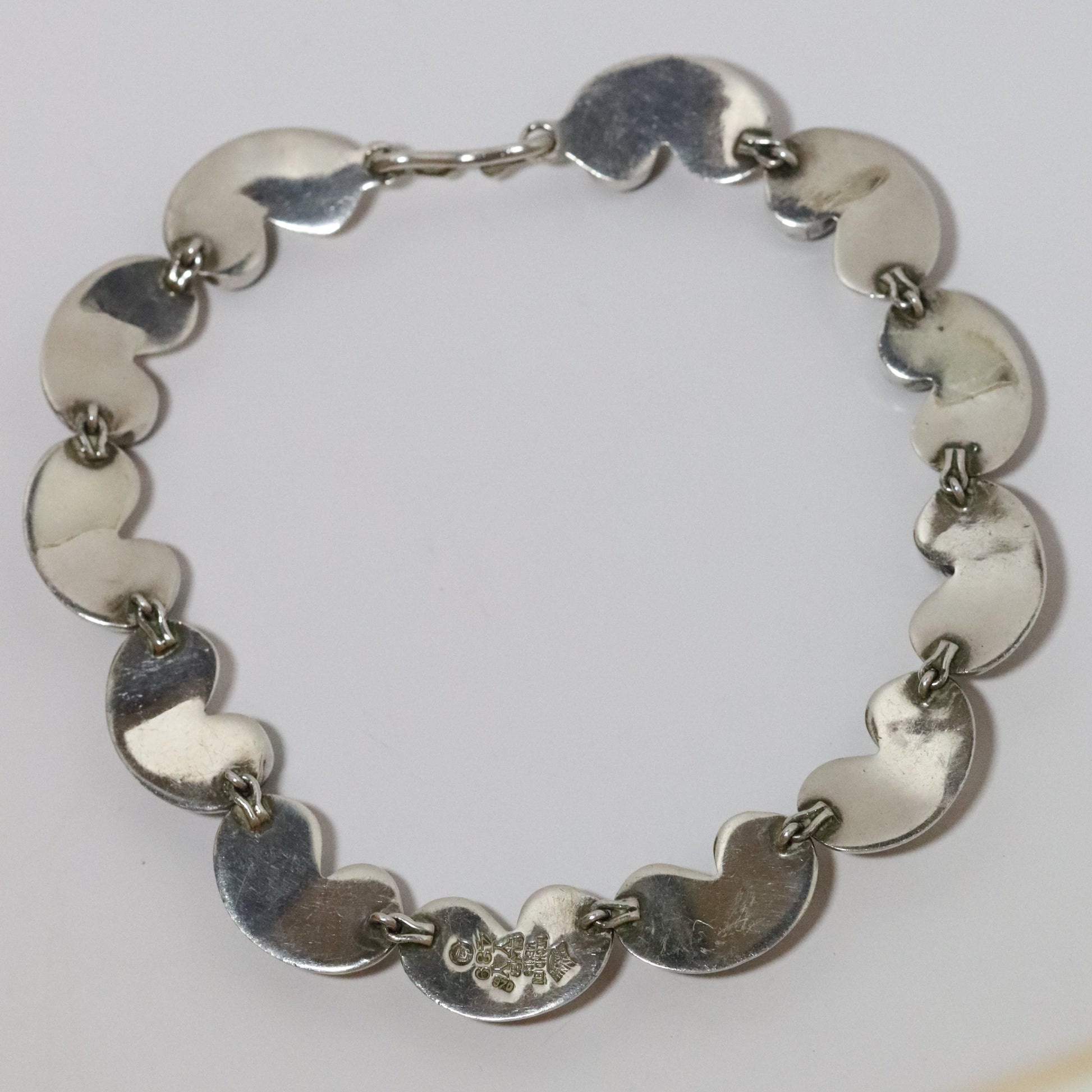 Vintage Antonio Pineda Jewelry | Chunky Modernist Onyx Necklace Taxco Mexico - Carmel Fine Silver Jewelry