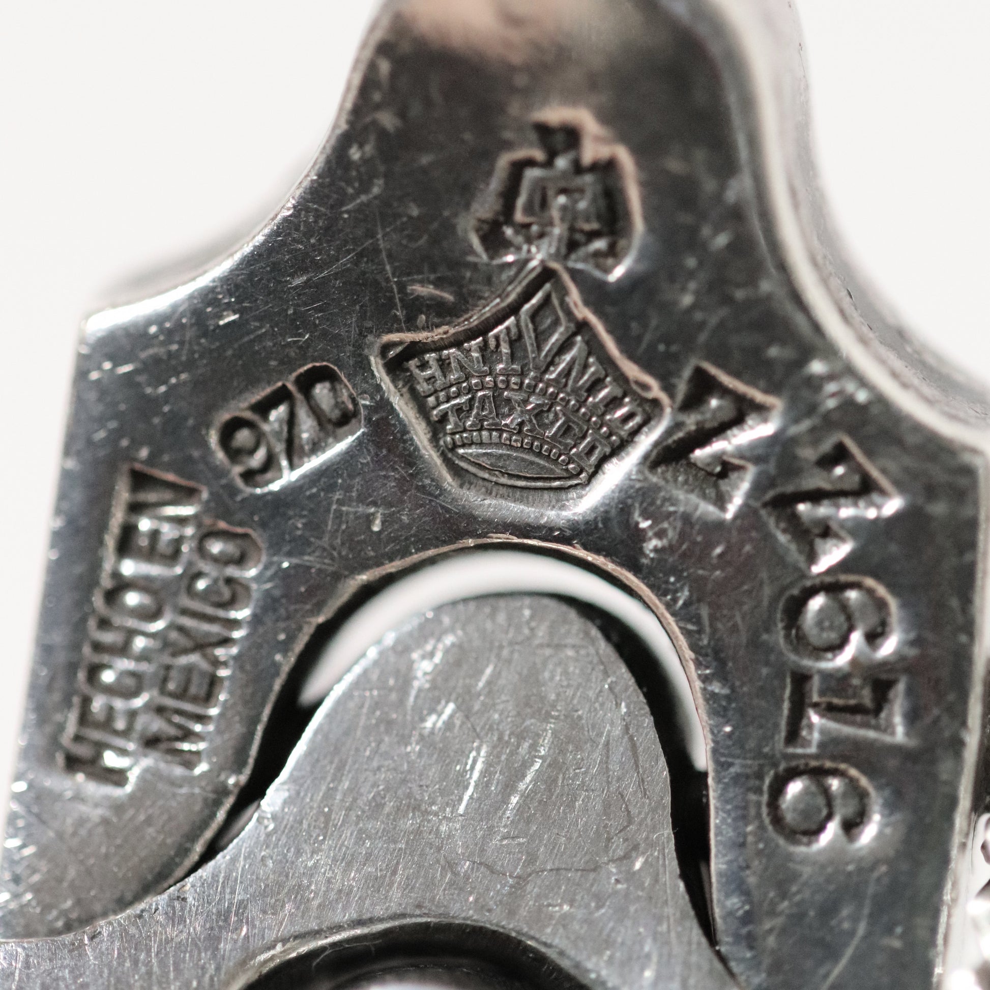 Vintage Antonio Pineda Jewelry | Heavy Solid Modernist Link Bracelet Taxco - Carmel Fine Silver Jewelry