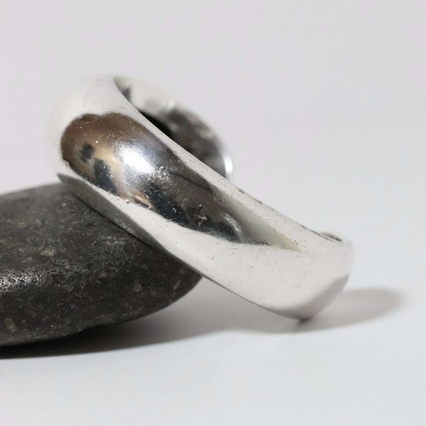 Vintage Antonio Pineda Jewelry | Modernist Asymmetrical Cuff Bracelet Taxco - Carmel Fine Silver Jewelry