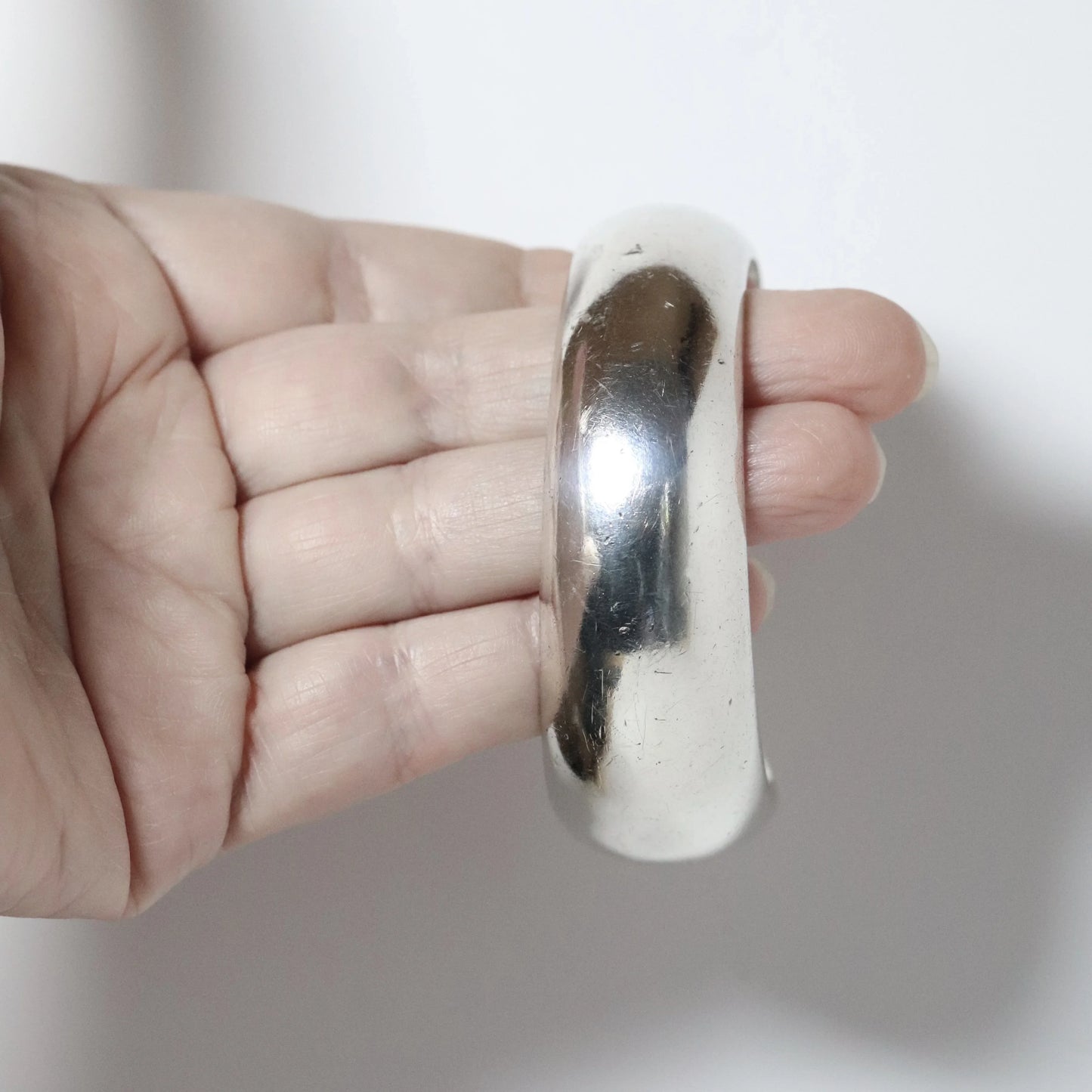 Vintage Antonio Pineda Jewelry | Modernist Asymmetrical Cuff Bracelet Taxco - Carmel Fine Silver Jewelry