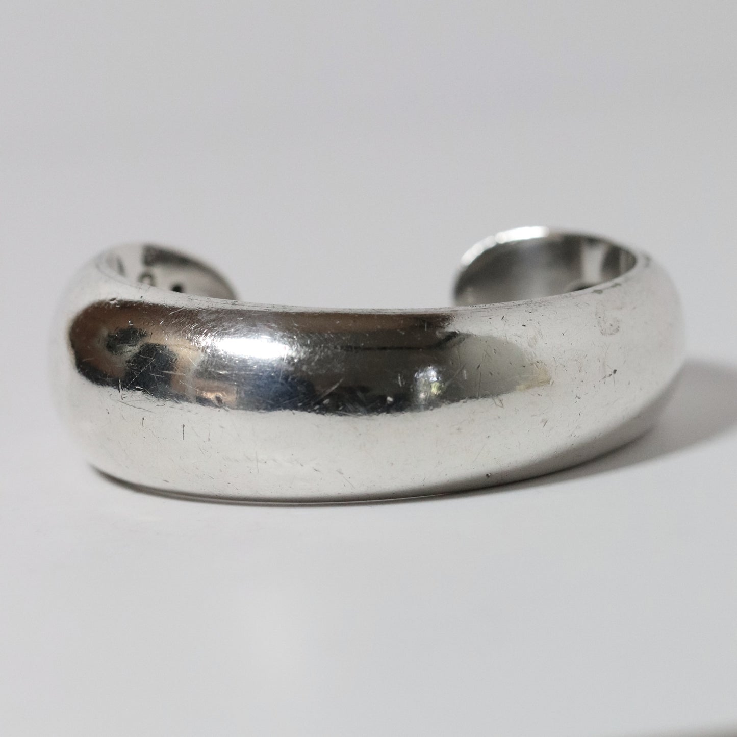 Vintage Antonio Pineda Jewelry | Modernist Asymmetrical Cuff Bracelet Taxco - Carmel Fine Silver Jewelry