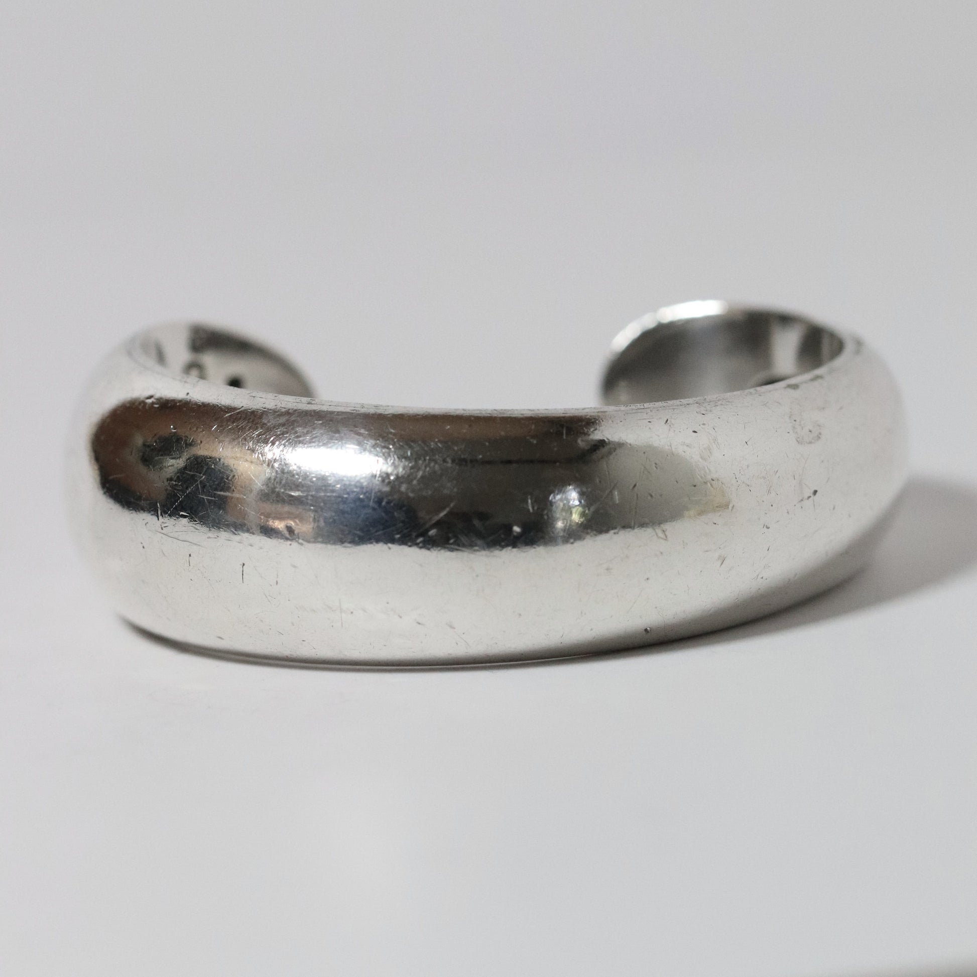 Vintage Antonio Pineda Jewelry | Modernist Asymmetrical Cuff Bracelet Taxco - Carmel Fine Silver Jewelry