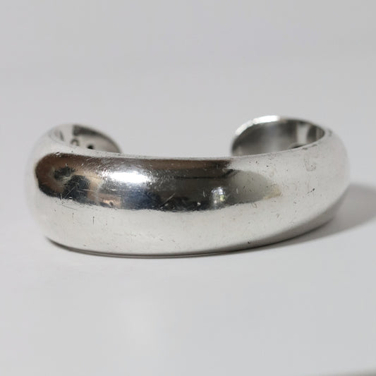 Vintage Antonio Pineda Jewelry | Modernist Asymmetrical Cuff Bracelet Taxco - Carmel Fine Silver Jewelry