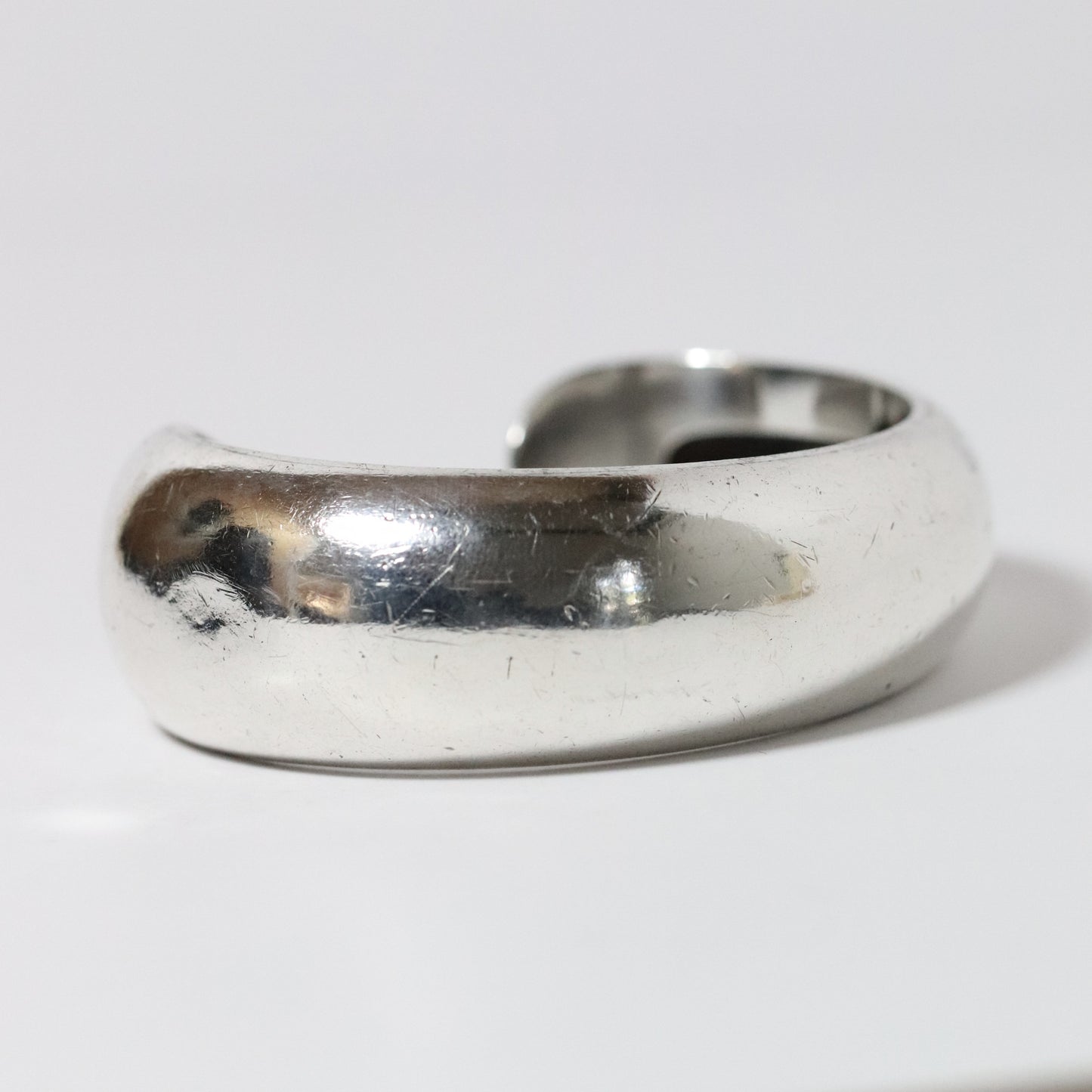 Vintage Antonio Pineda Jewelry | Modernist Asymmetrical Cuff Bracelet Taxco - Carmel Fine Silver Jewelry