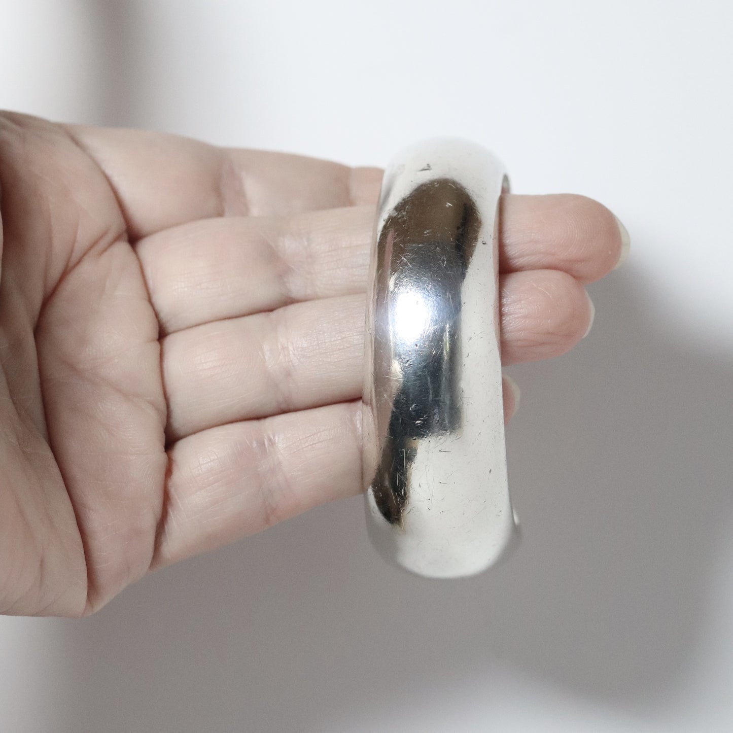 Vintage Antonio Pineda Jewelry | Modernist Asymmetrical Cuff Bracelet Taxco - Carmel Fine Silver Jewelry