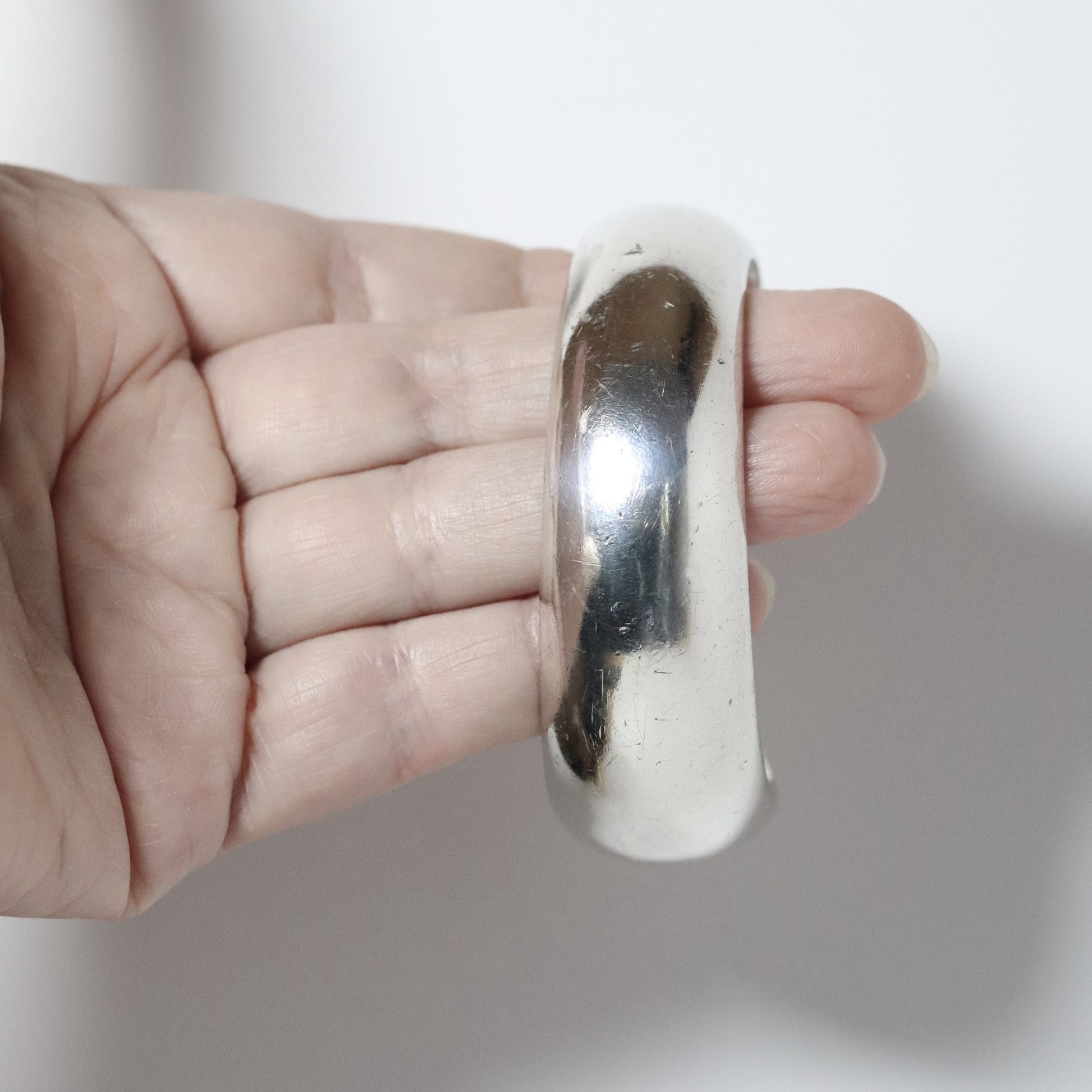 Vintage Antonio Pineda Jewelry | Modernist Asymmetrical Cuff Bracelet Taxco - Carmel Fine Silver Jewelry