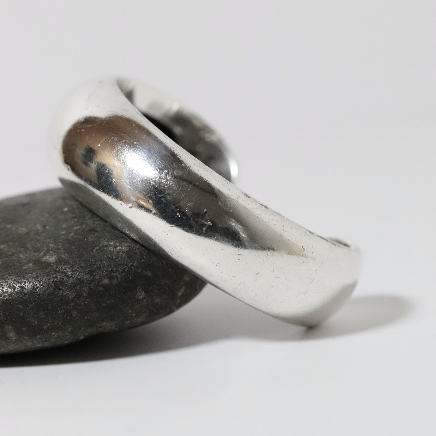 Vintage Antonio Pineda Jewelry | Modernist Asymmetrical Cuff Bracelet Taxco - Carmel Fine Silver Jewelry