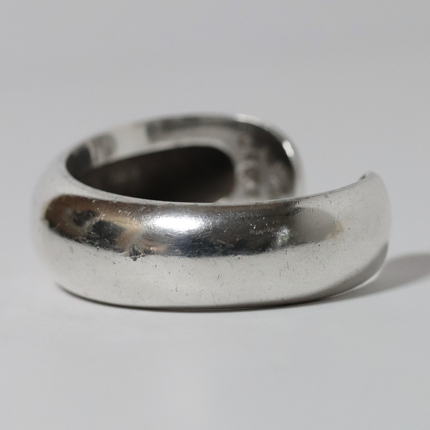 Vintage Antonio Pineda Jewelry | Modernist Asymmetrical Cuff Bracelet Taxco - Carmel Fine Silver Jewelry