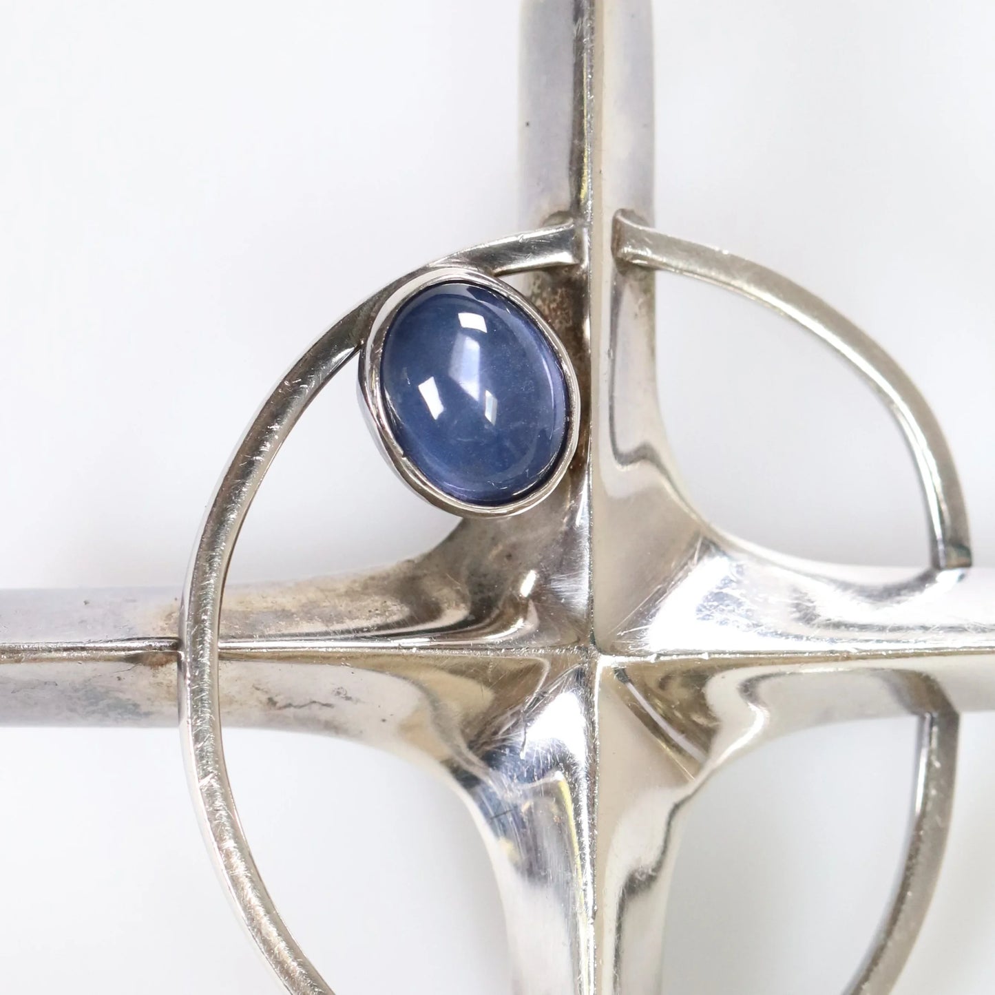 Vintage Antonio Pineda Jewelry | Nova Star Cross Pendant Taxco Mexico - Carmel Fine Silver Jewelry