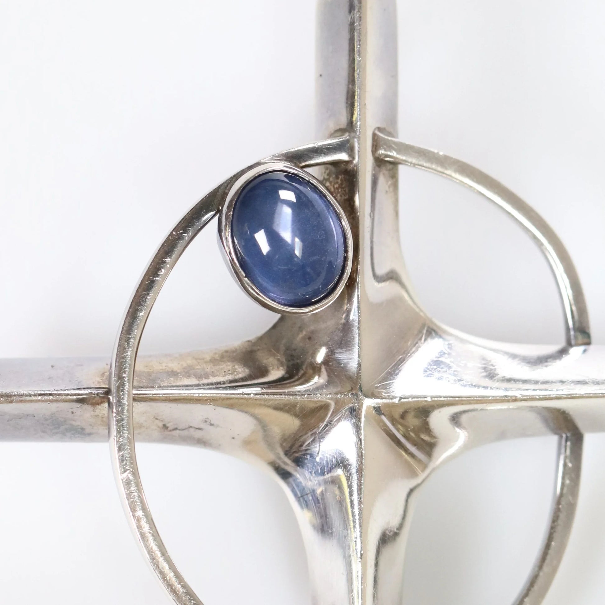 Vintage Antonio Pineda Jewelry | Nova Star Cross Pendant Taxco Mexico - Carmel Fine Silver Jewelry