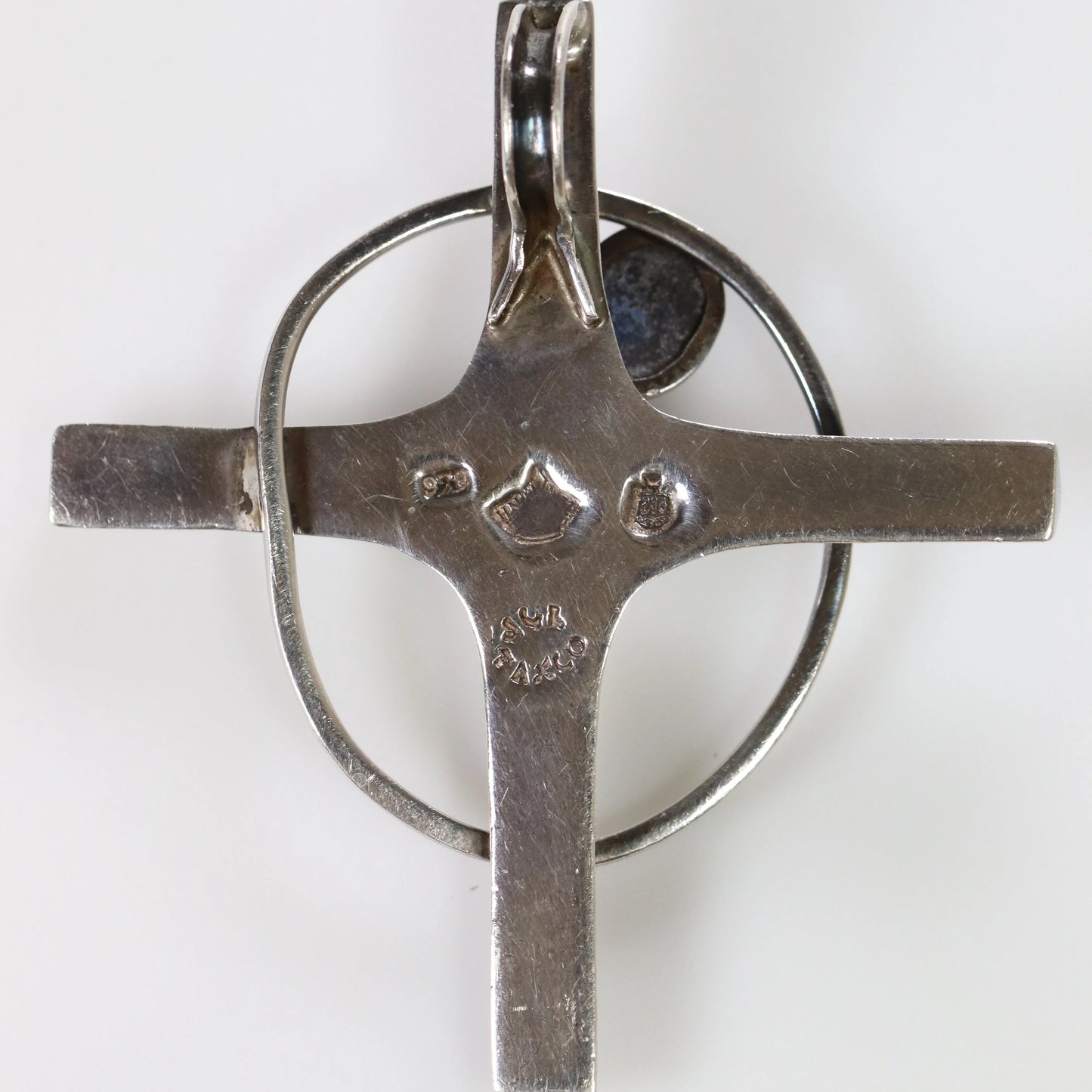 Vintage Antonio Pineda Jewelry | Nova Star Cross Pendant Taxco Mexico - Carmel Fine Silver Jewelry