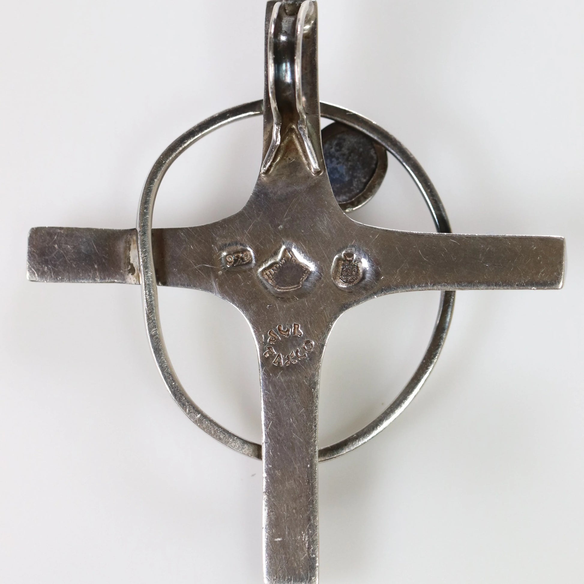 Vintage Antonio Pineda Jewelry | Nova Star Cross Pendant Taxco Mexico - Carmel Fine Silver Jewelry