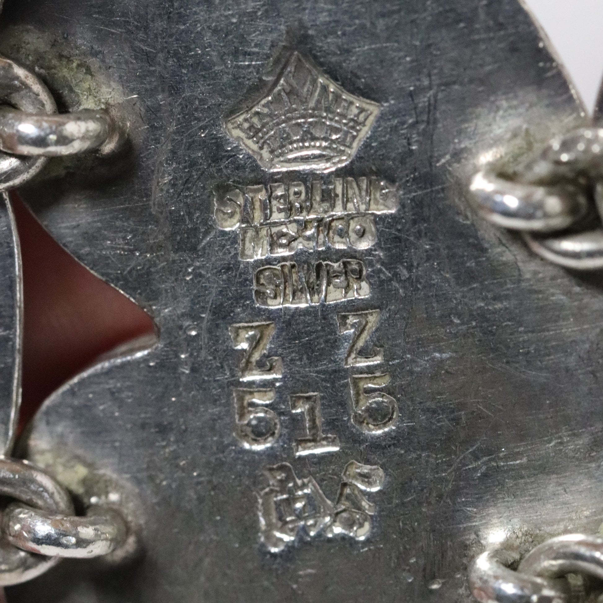 Vintage Antonio Pineda Jewelry | Wide Chunky Modernist Onyx Bracelet Mexico - Carmel Fine Silver Jewelry